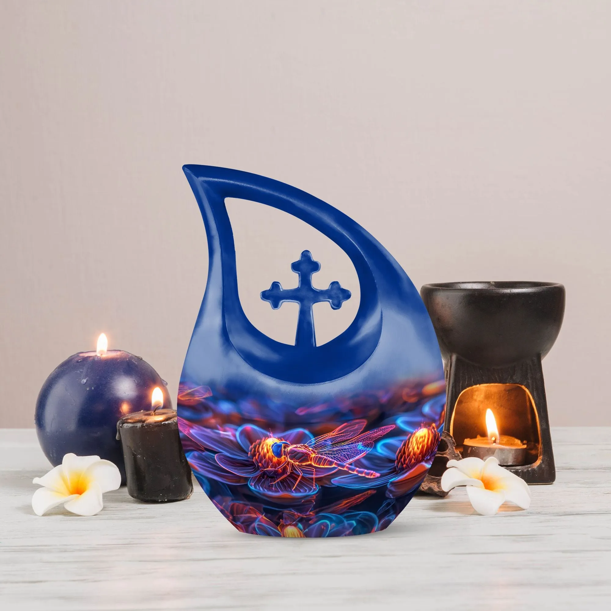 Cosmic Dragonfly Urn : Affordable Cremation Memorial Urn Tribut