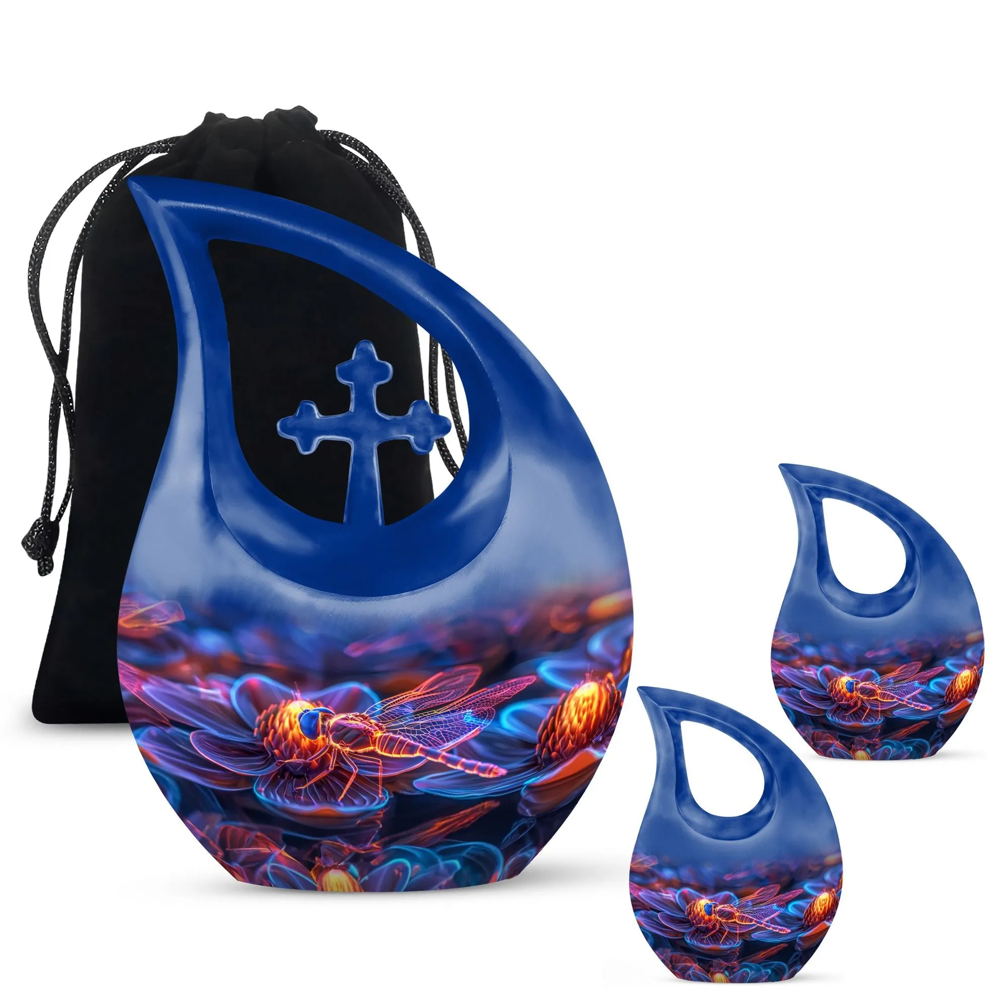 Cosmic Dragonfly Urn : Affordable Cremation Memorial Urn Tribut