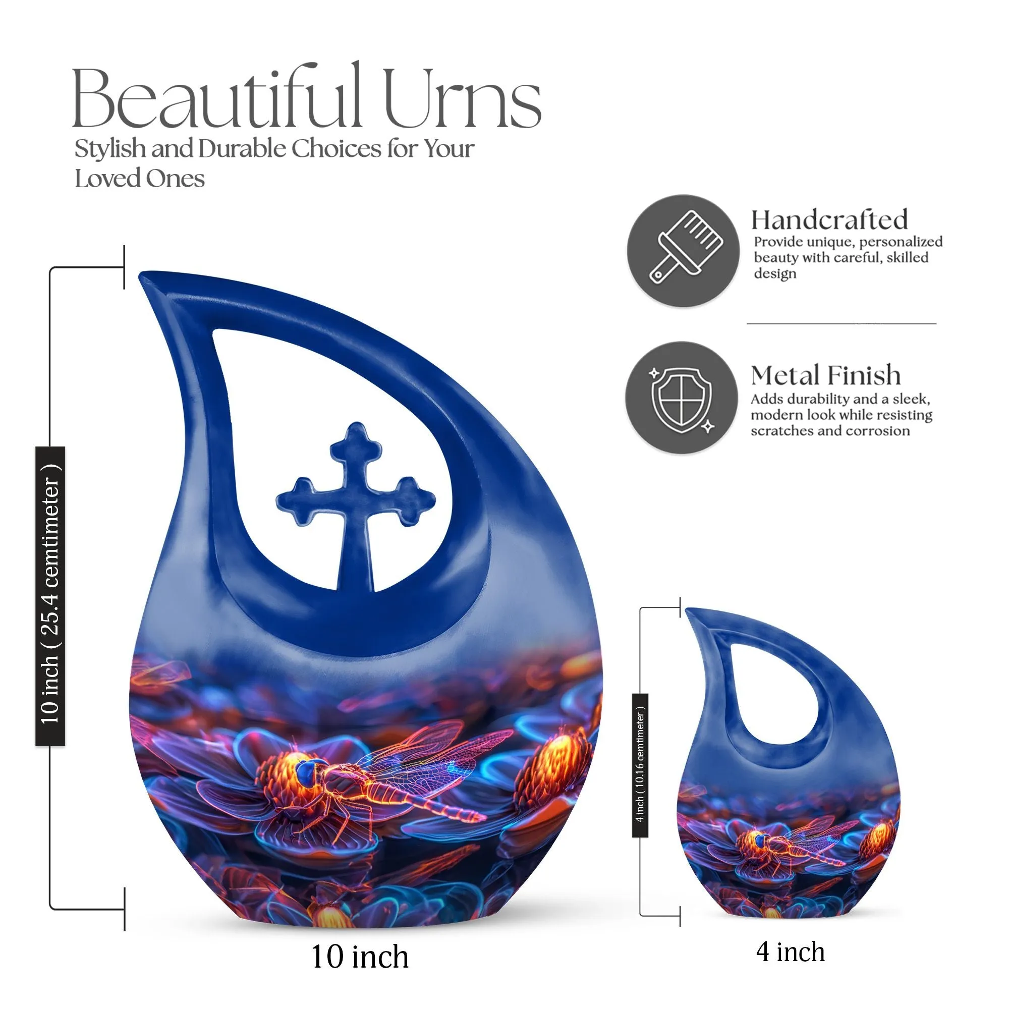 Cosmic Dragonfly Urn : Affordable Cremation Memorial Urn Tribut