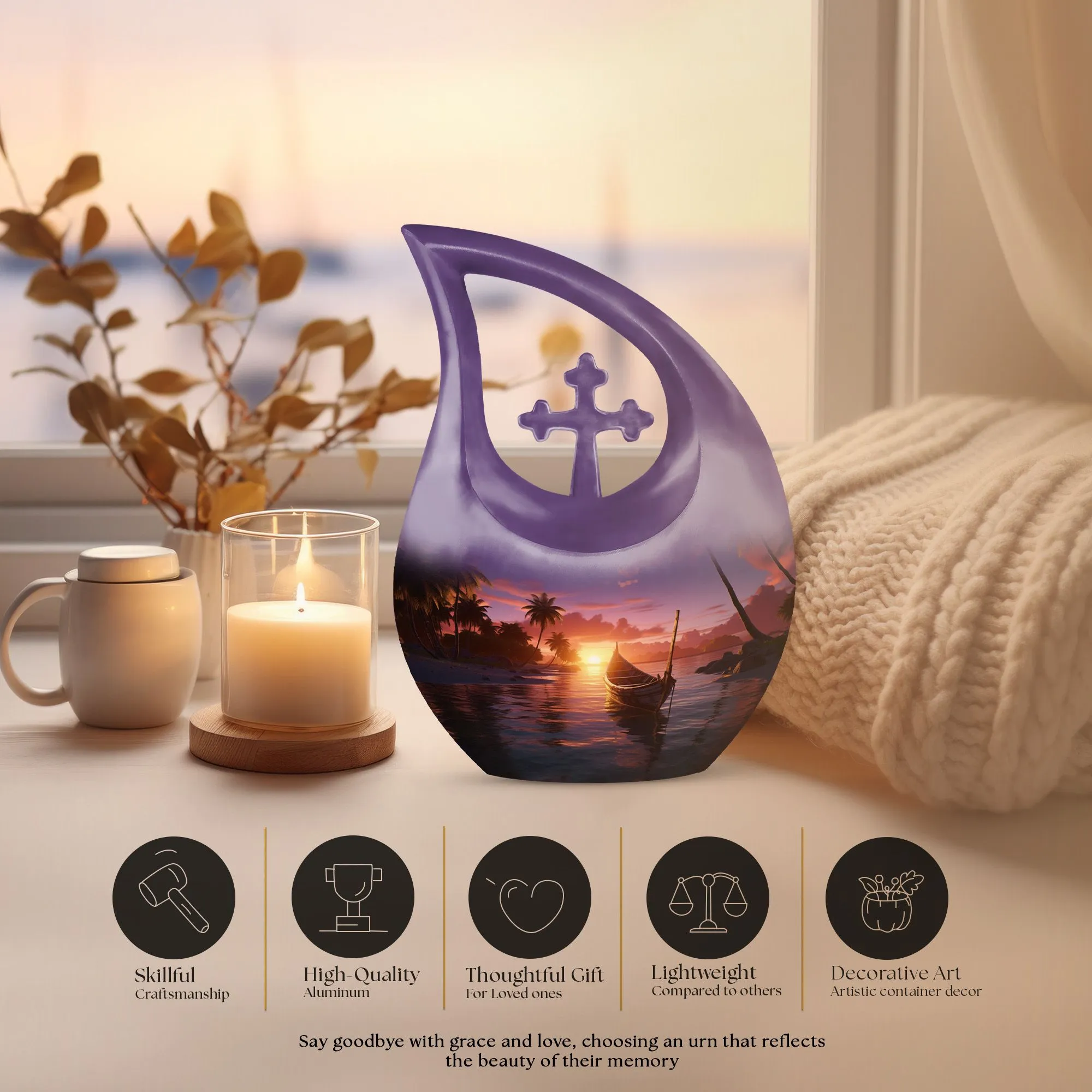 Cove Urn: Personalized Cremation Urn For Human Ashes