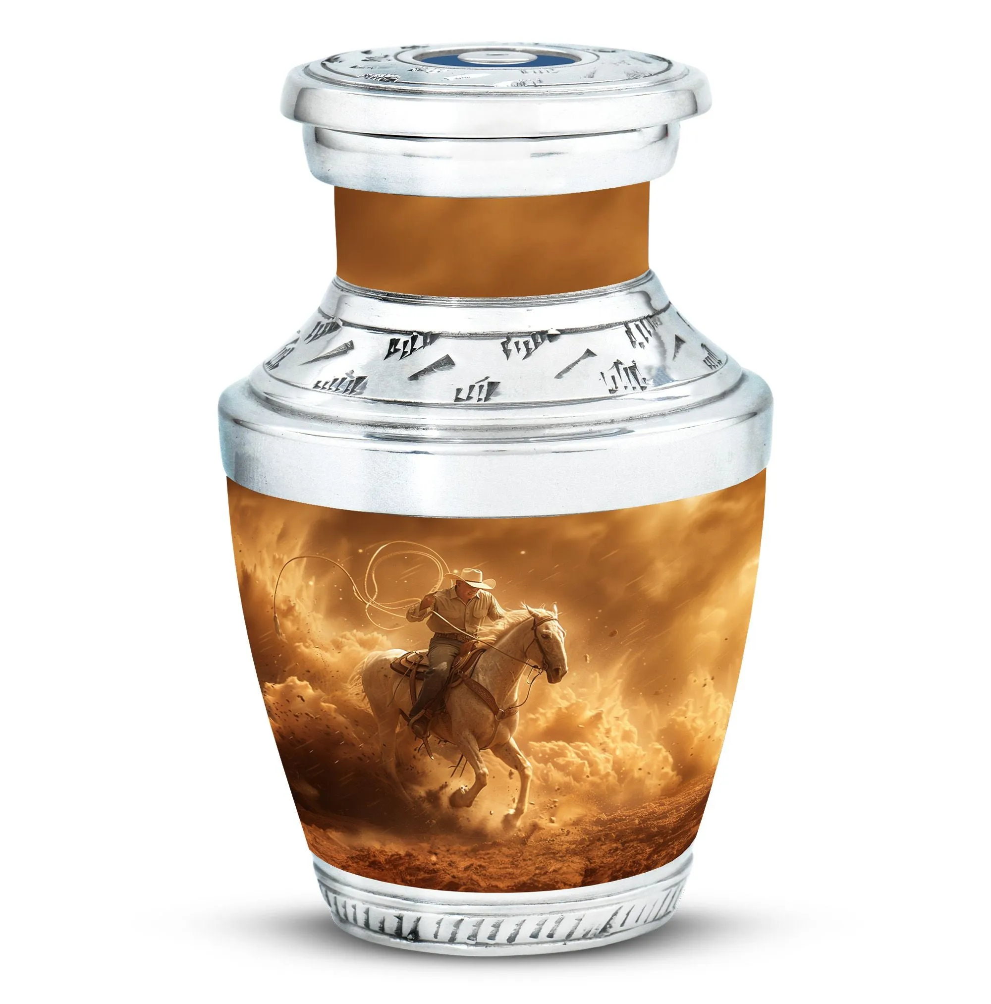 Cowboy Cremation Keepsakes For Ashes Memorial & Funeral Urn