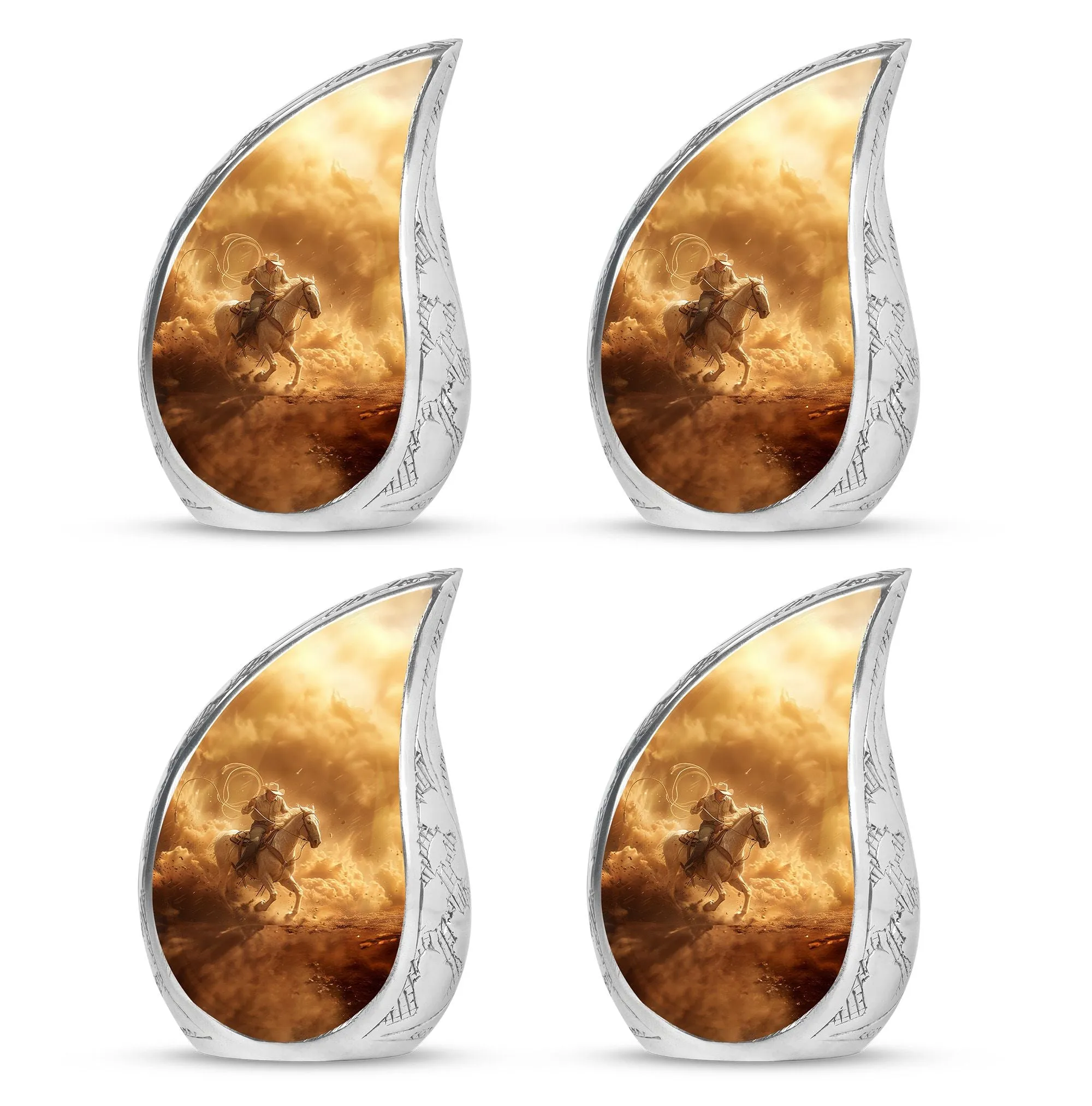 Cowboy Cremation Keepsakes For Ashes Memorial & Funeral Urn
