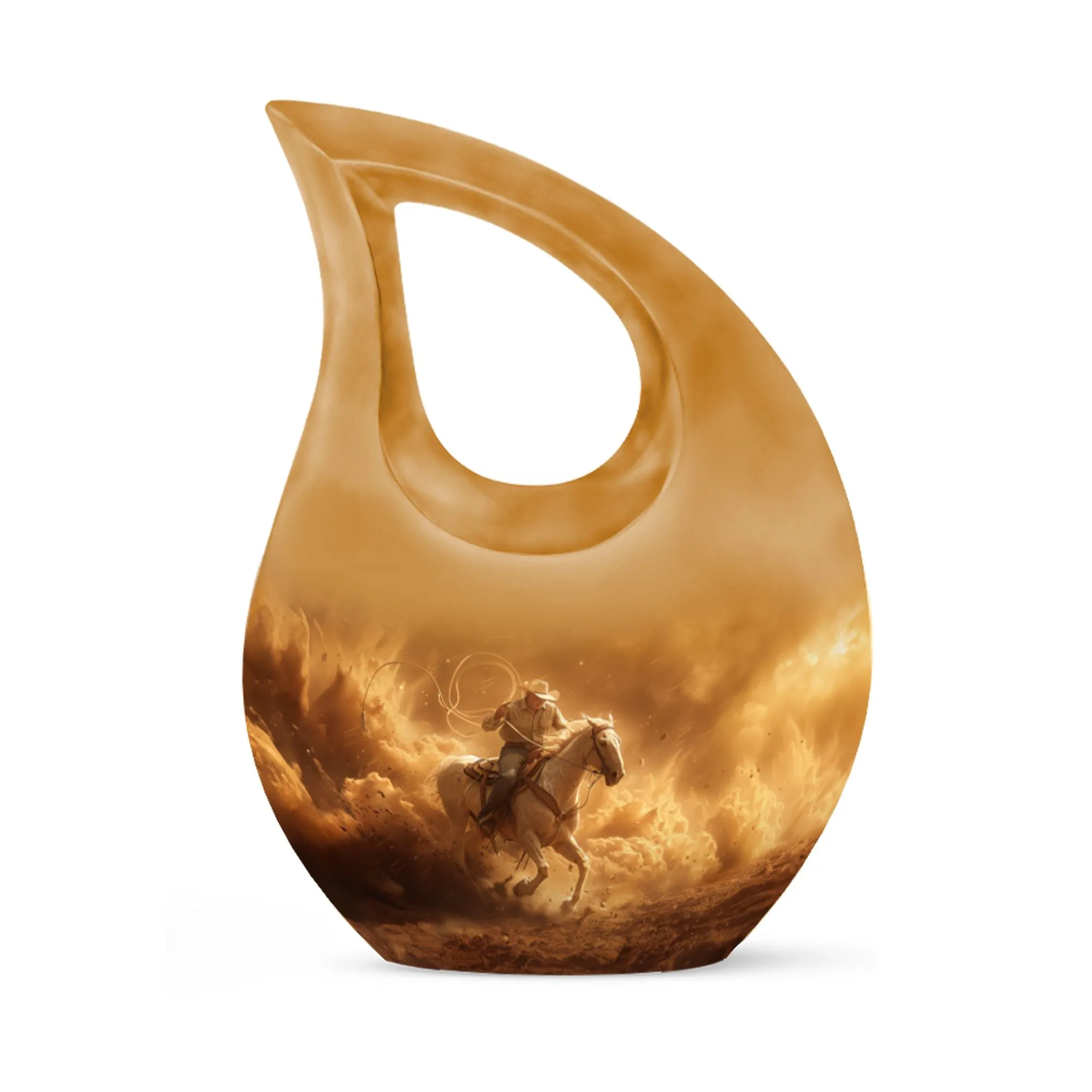 Cowboy Cremation Keepsakes For Ashes Memorial & Funeral Urn