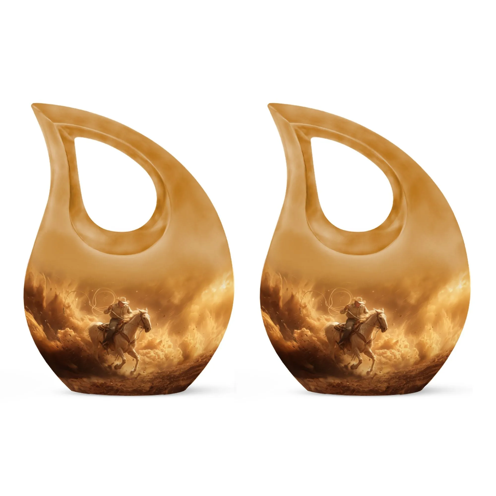Cowboy Cremation Keepsakes For Ashes Memorial & Funeral Urn