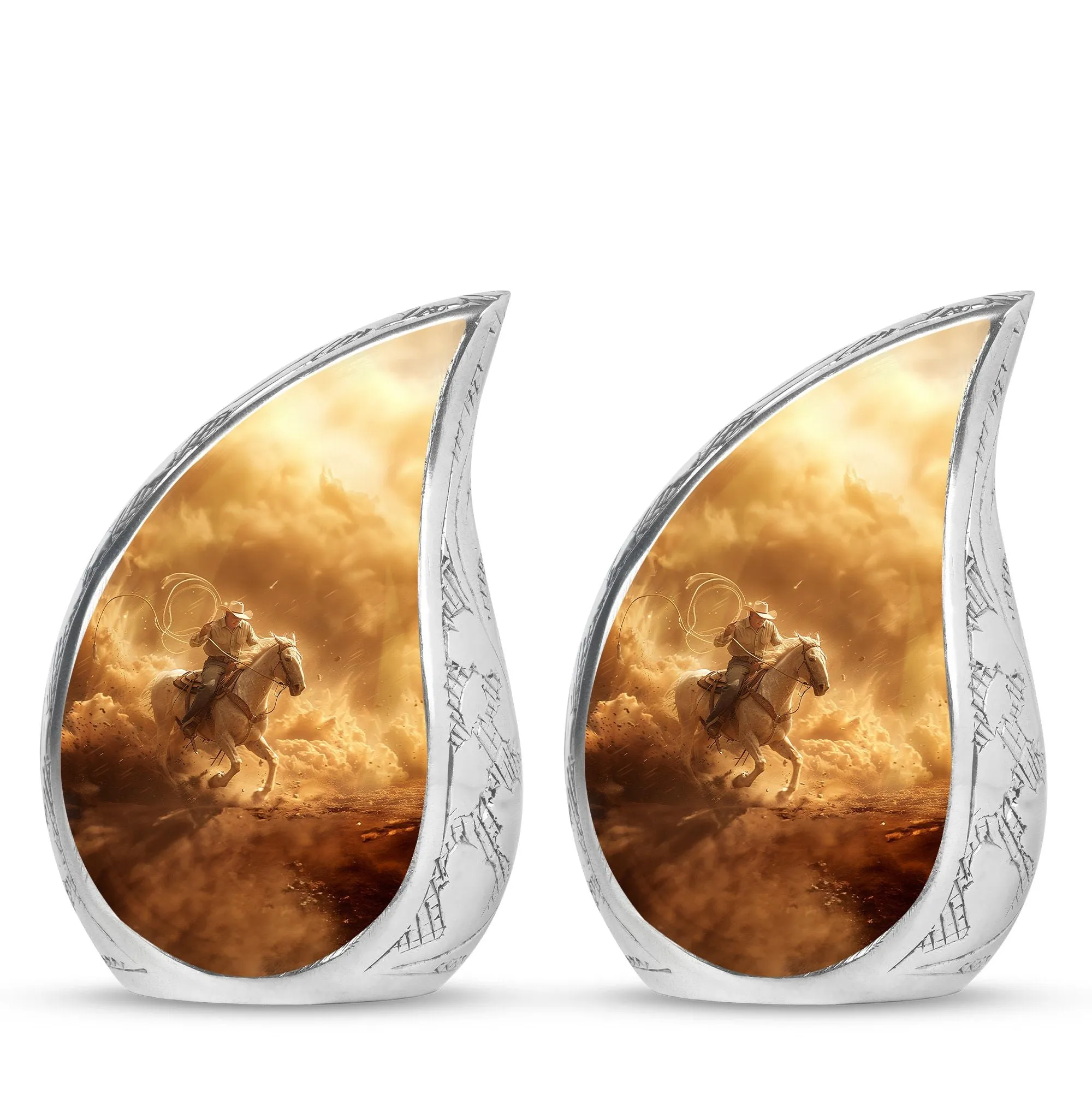 Cowboy Cremation Keepsakes For Ashes Memorial & Funeral Urn