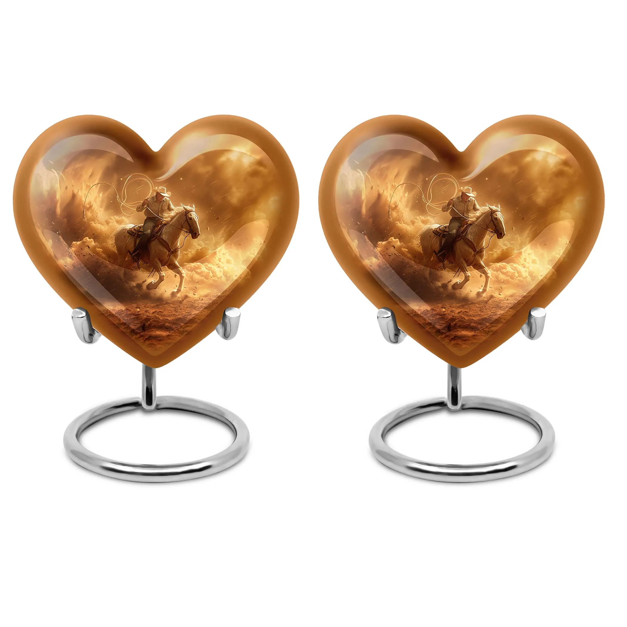 Cowboy Cremation Keepsakes For Ashes Memorial & Funeral Urn