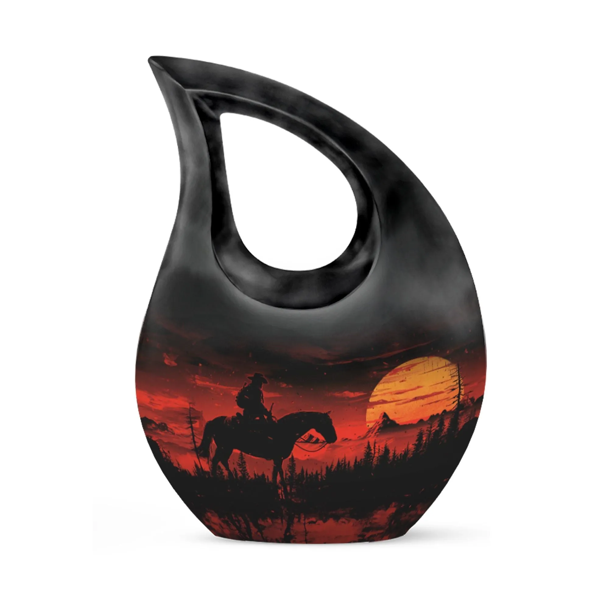 Cowboy Rodeo Souvenir: Uniquely Crafted Memorial Urn