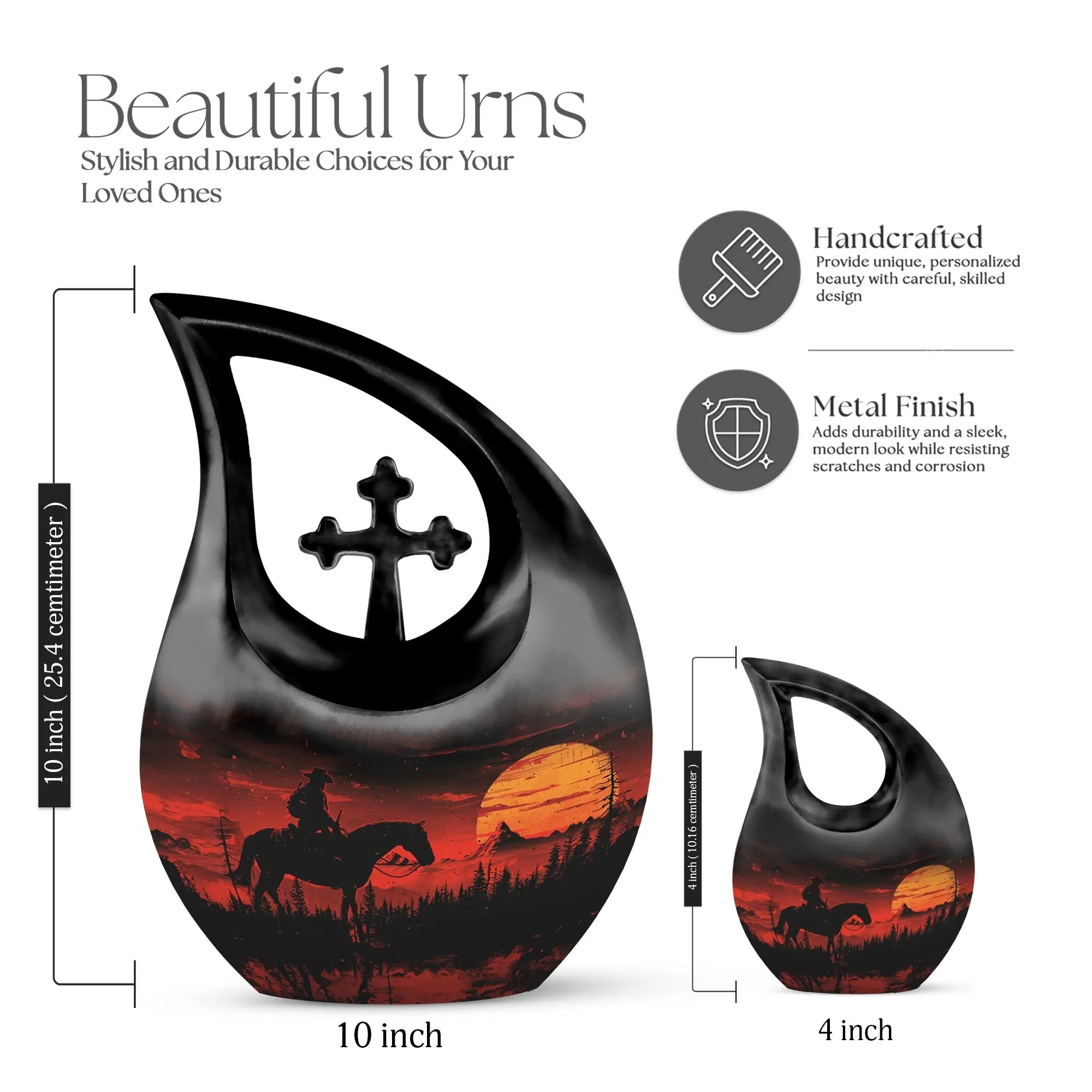 Cowboy Rodeo Souvenir: Uniquely Crafted Memorial Urn