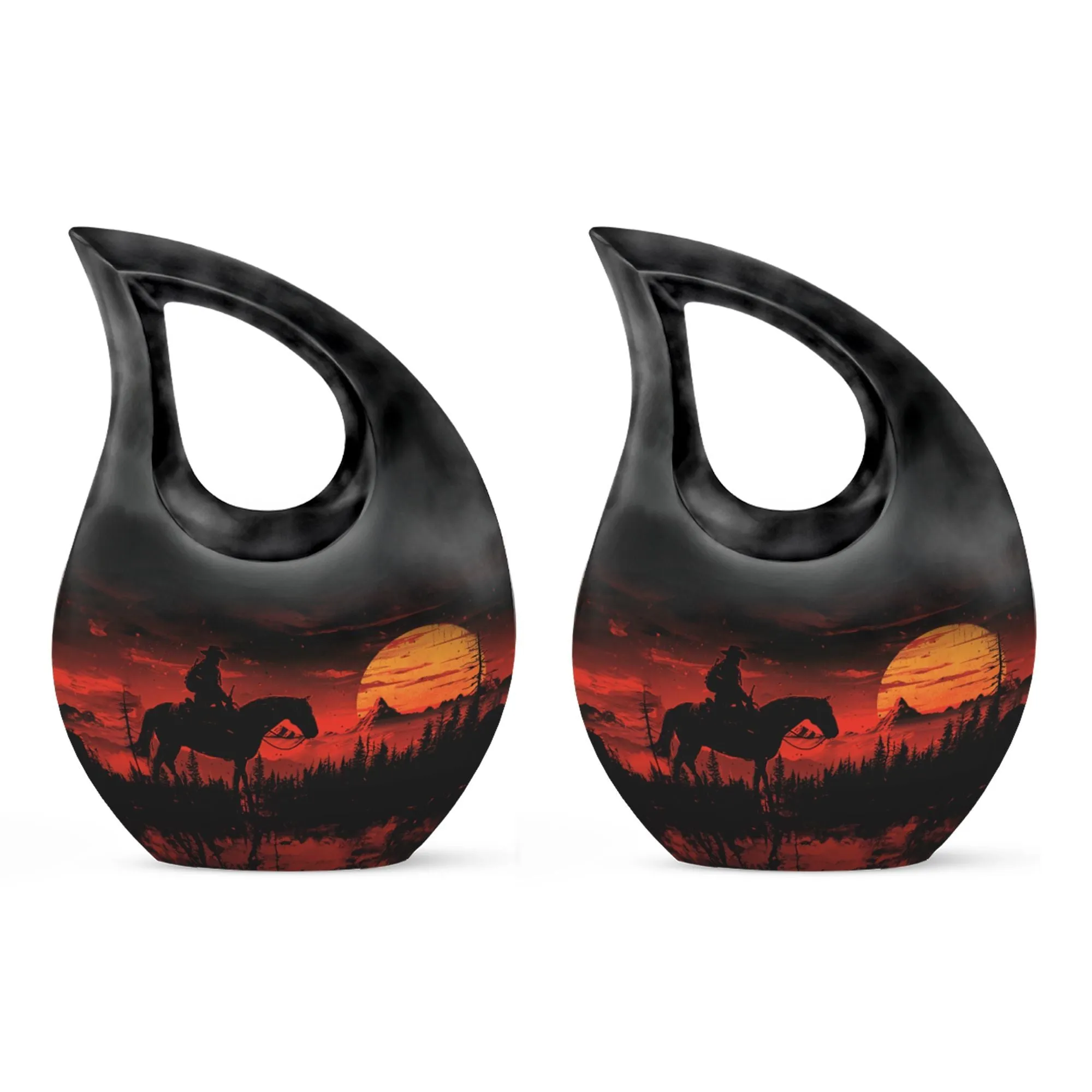 Cowboy Rodeo Souvenir: Uniquely Crafted Memorial Urn