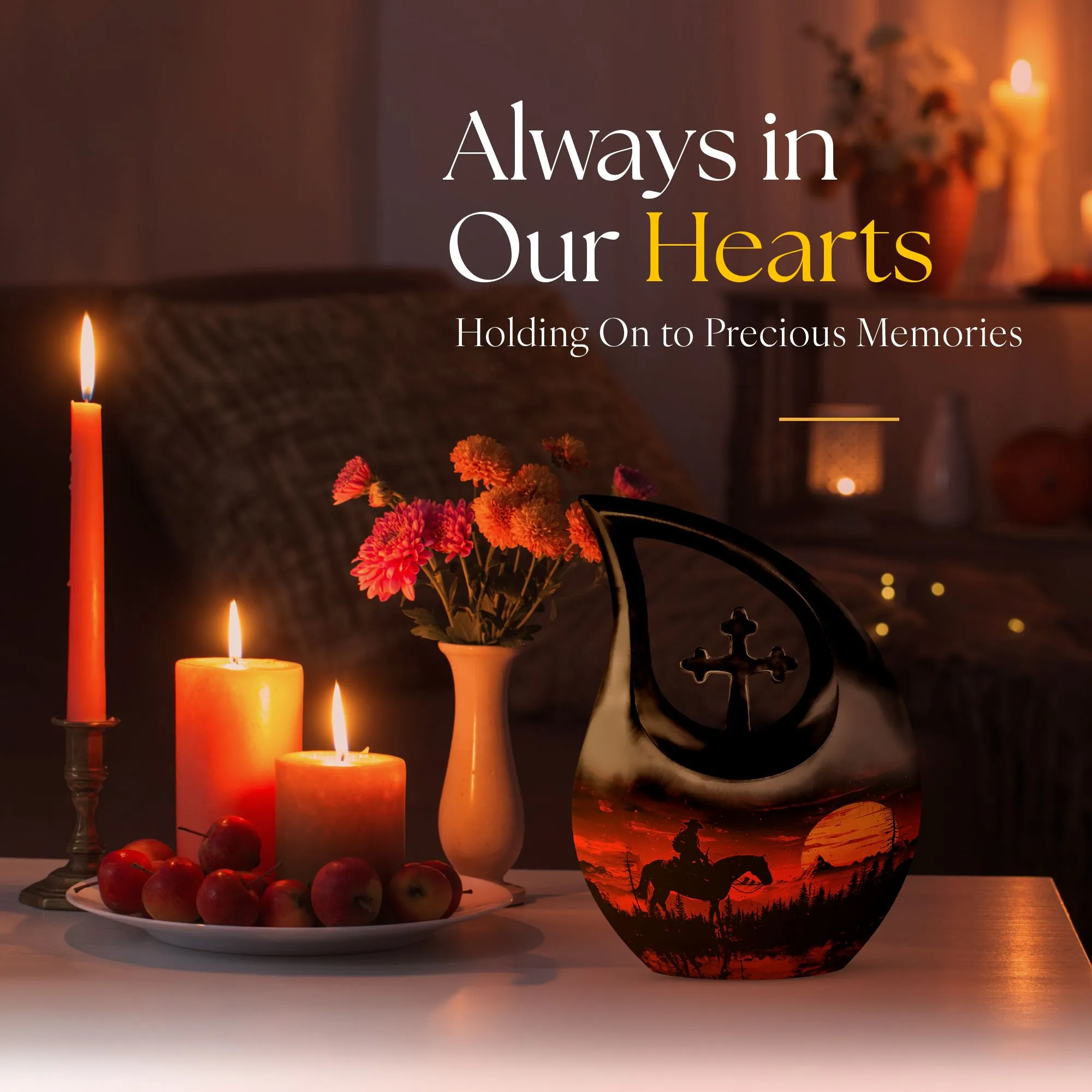 Cowboy Rodeo Souvenir: Uniquely Crafted Memorial Urn