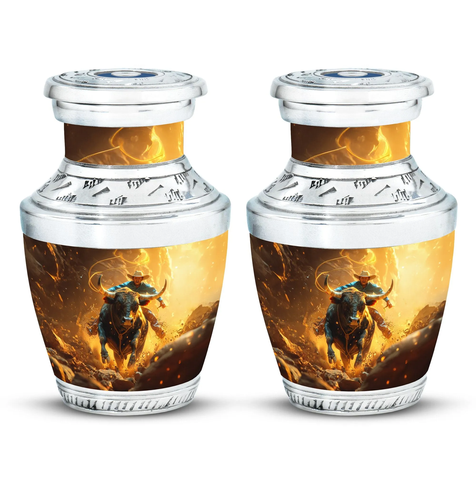 Cowboy Urn for Adult Male Memorial Urns And Keepsakes For Ashes