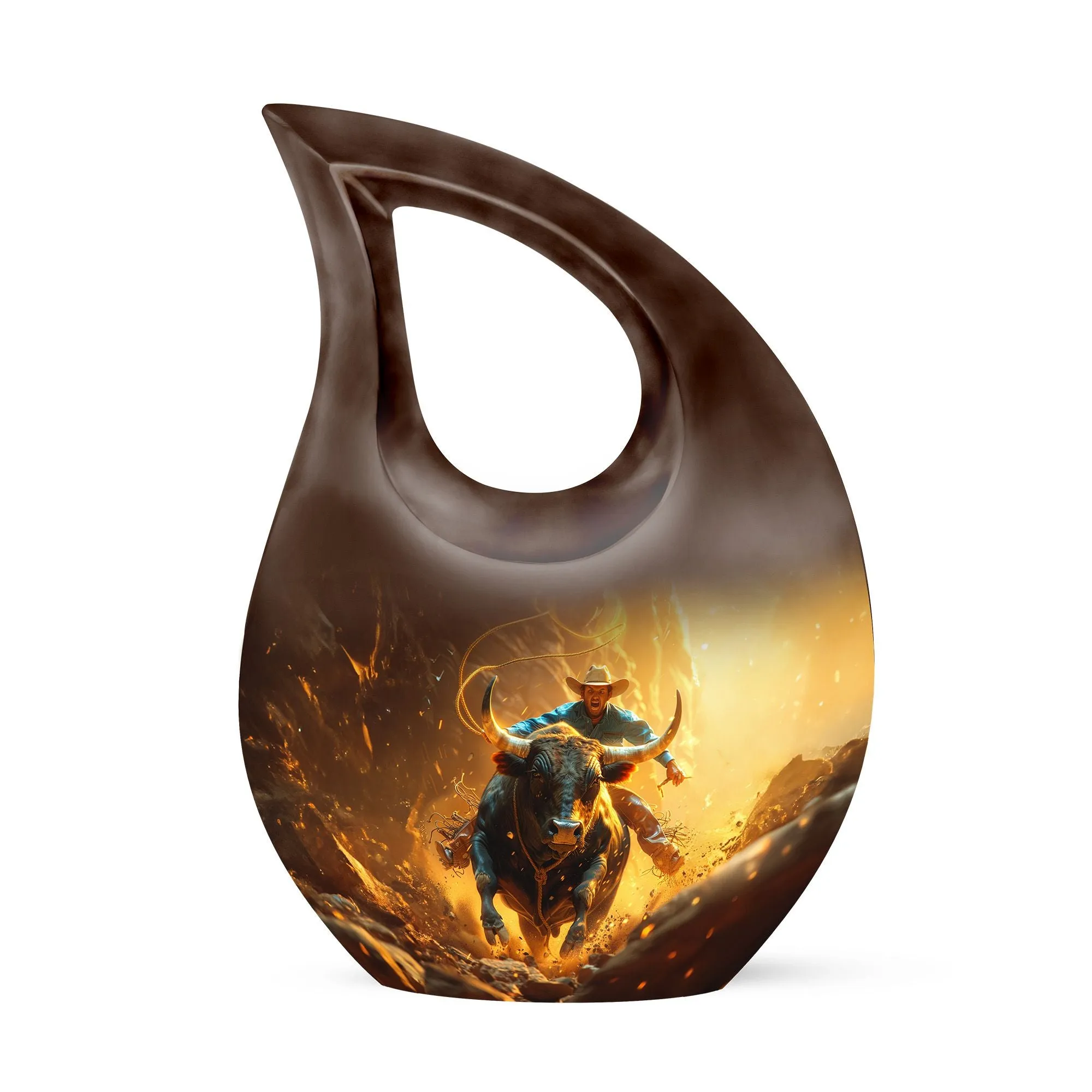 Cowboy Urn for Adult Male Memorial Urns And Keepsakes For Ashes