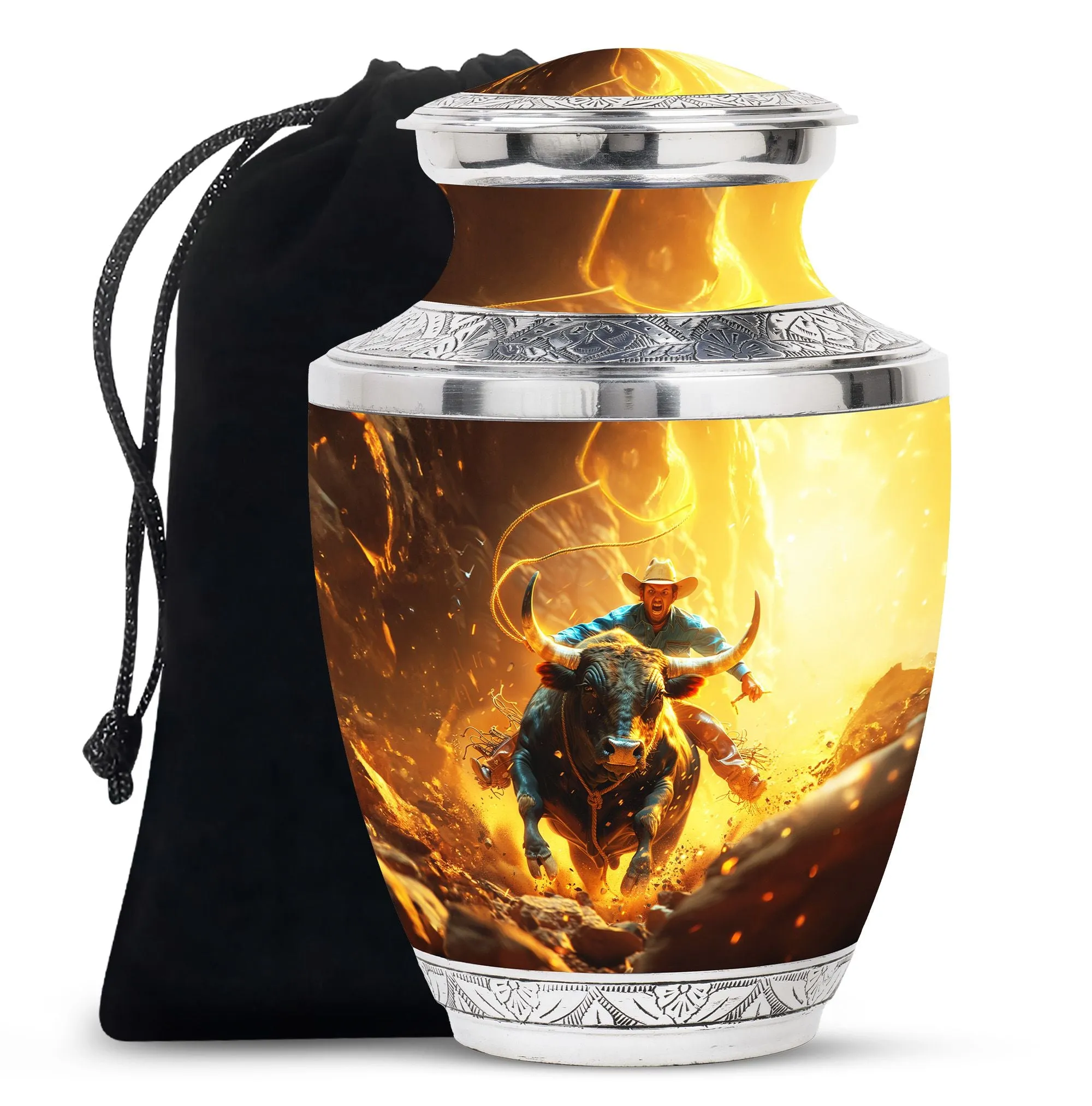 Cowboy Urn for Adult Male Memorial Urns And Keepsakes For Ashes