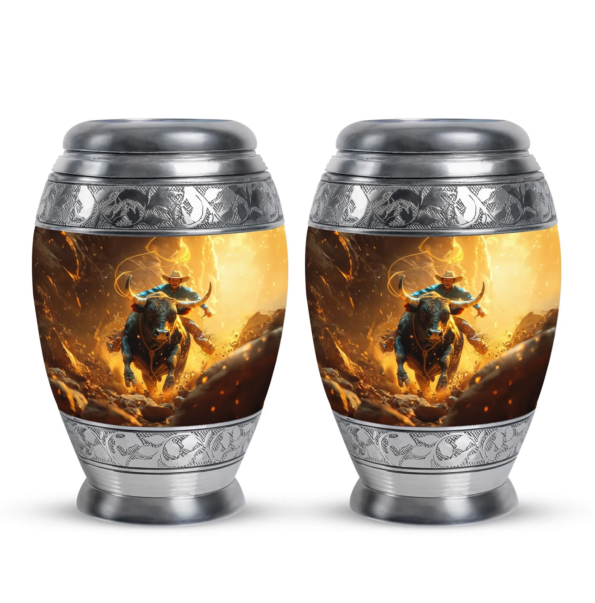 Cowboy Urn for Adult Male Memorial Urns And Keepsakes For Ashes