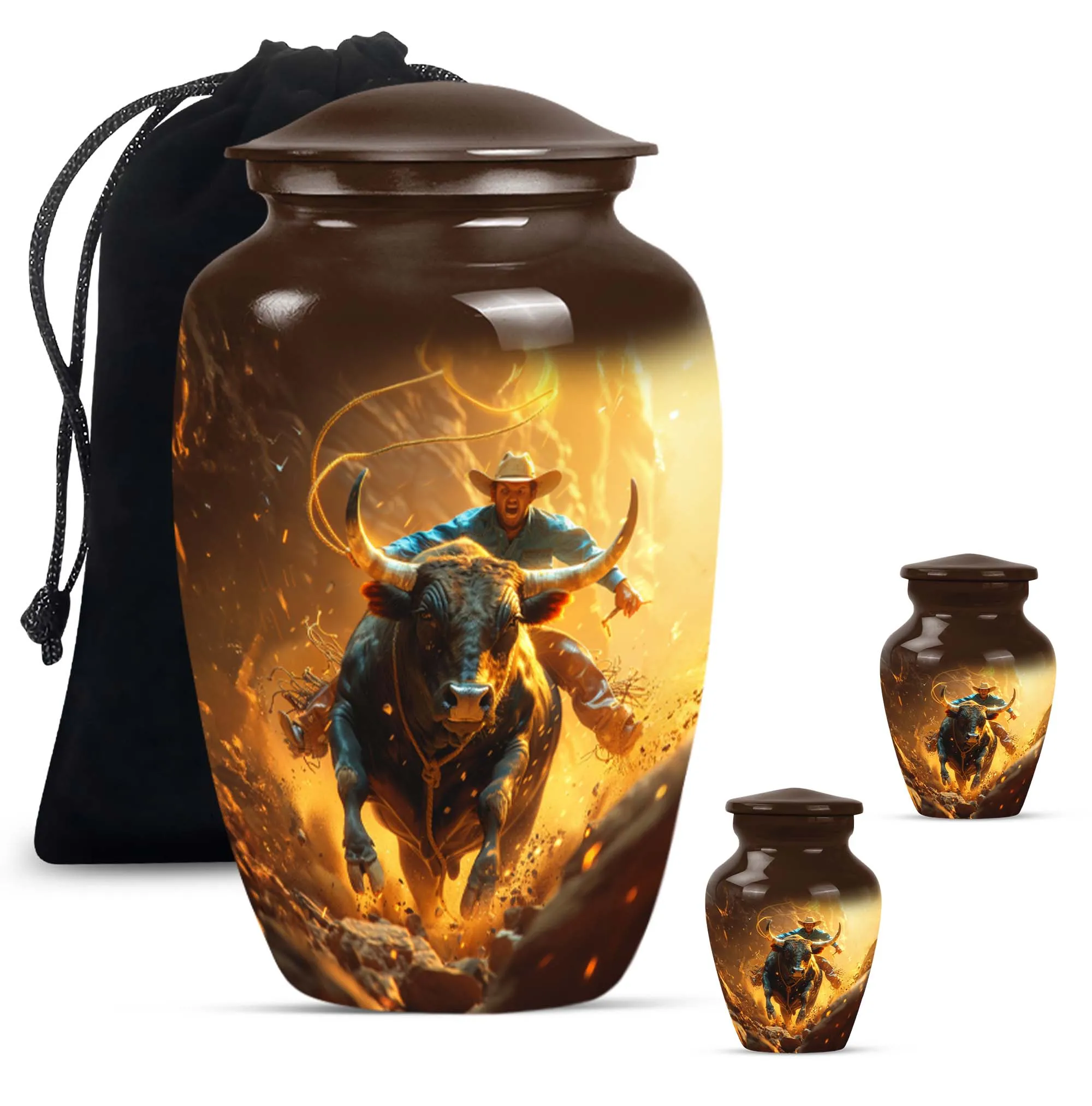 Cowboy Urn for Adult Male Memorial Urns And Keepsakes For Ashes