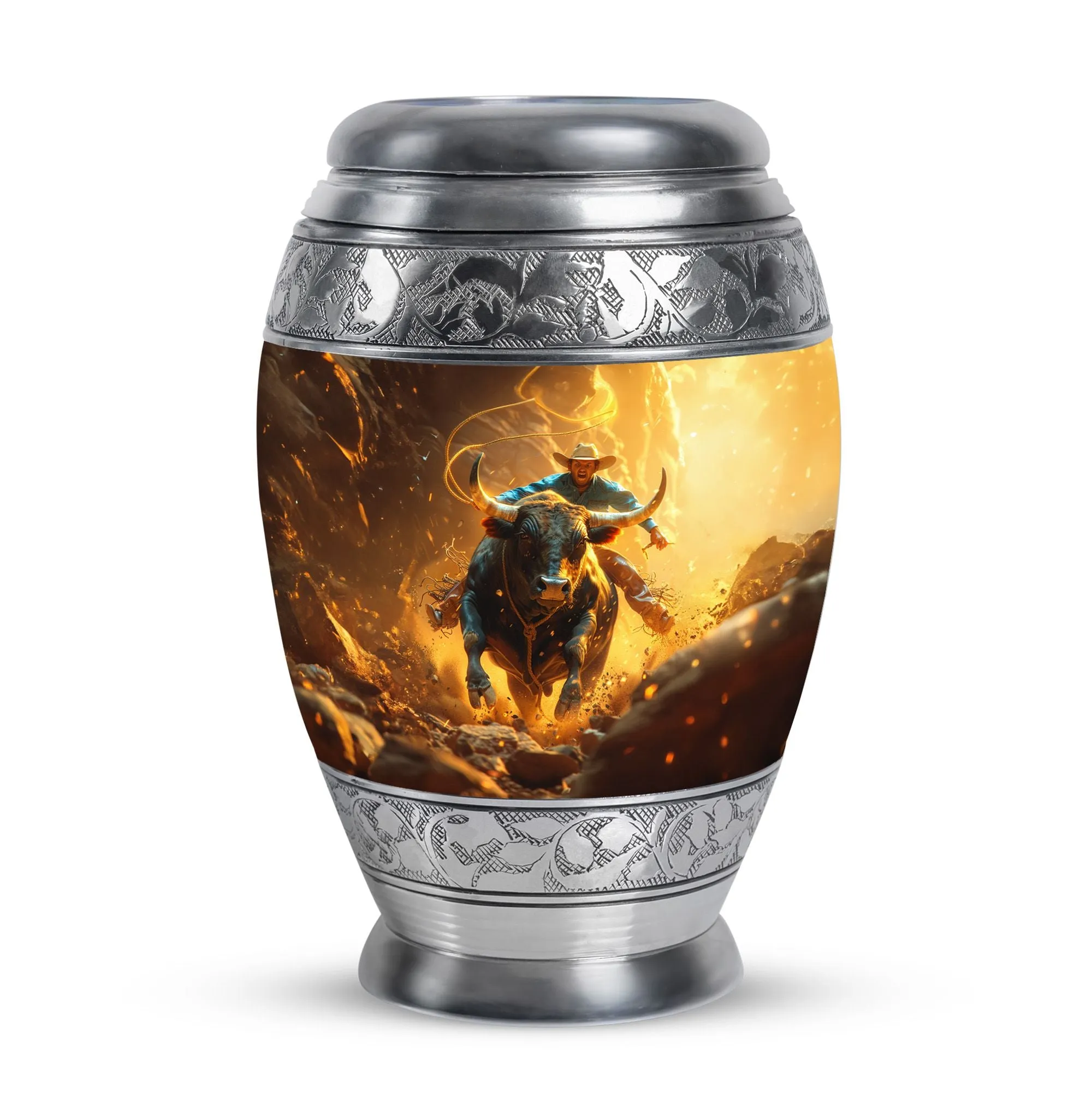 Cowboy Urn for Adult Male Memorial Urns And Keepsakes For Ashes
