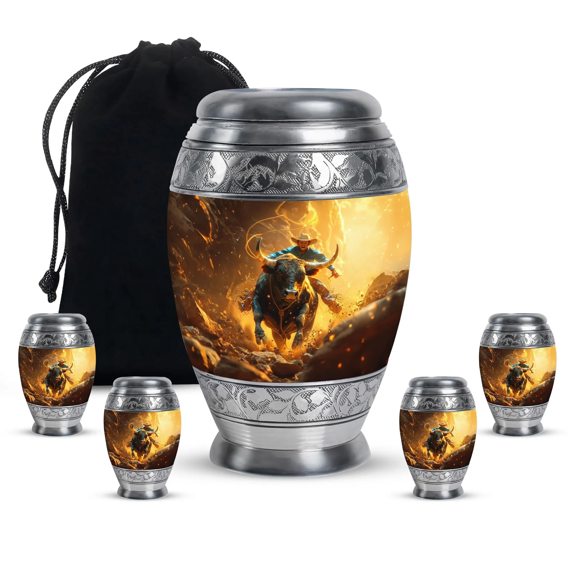 Cowboy Urn for Adult Male Memorial Urns And Keepsakes For Ashes