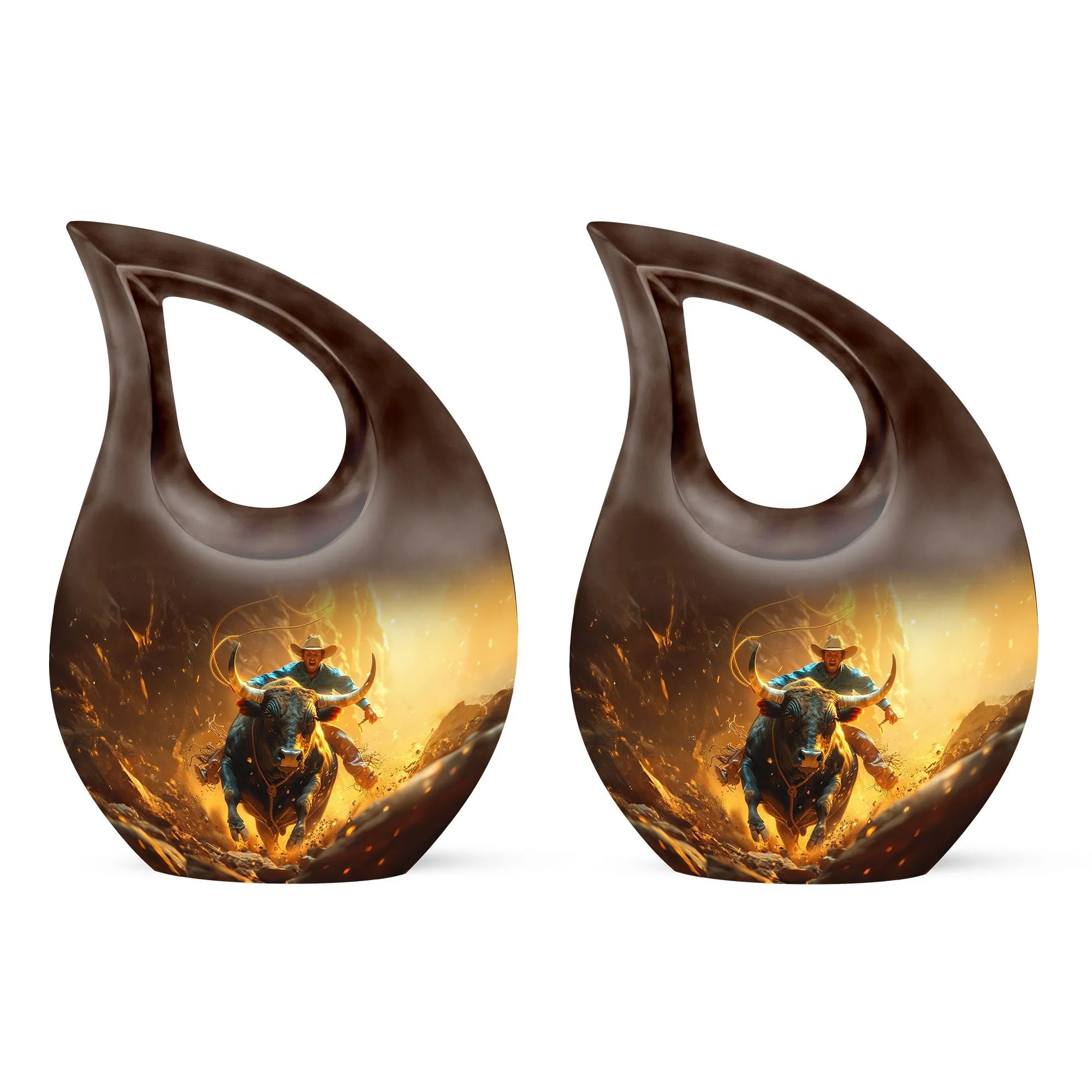 Cowboy Urn for Adult Male Memorial Urns And Keepsakes For Ashes