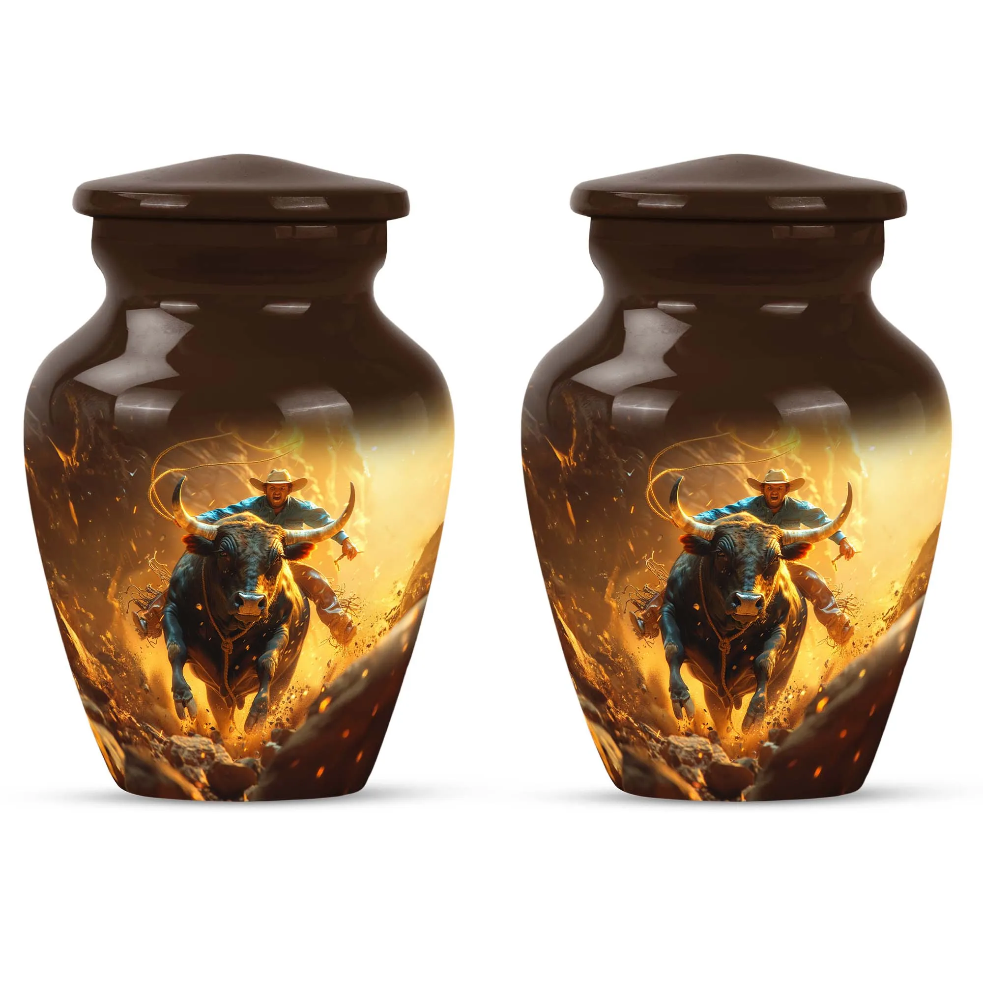 Cowboy Urn for Adult Male Memorial Urns And Keepsakes For Ashes