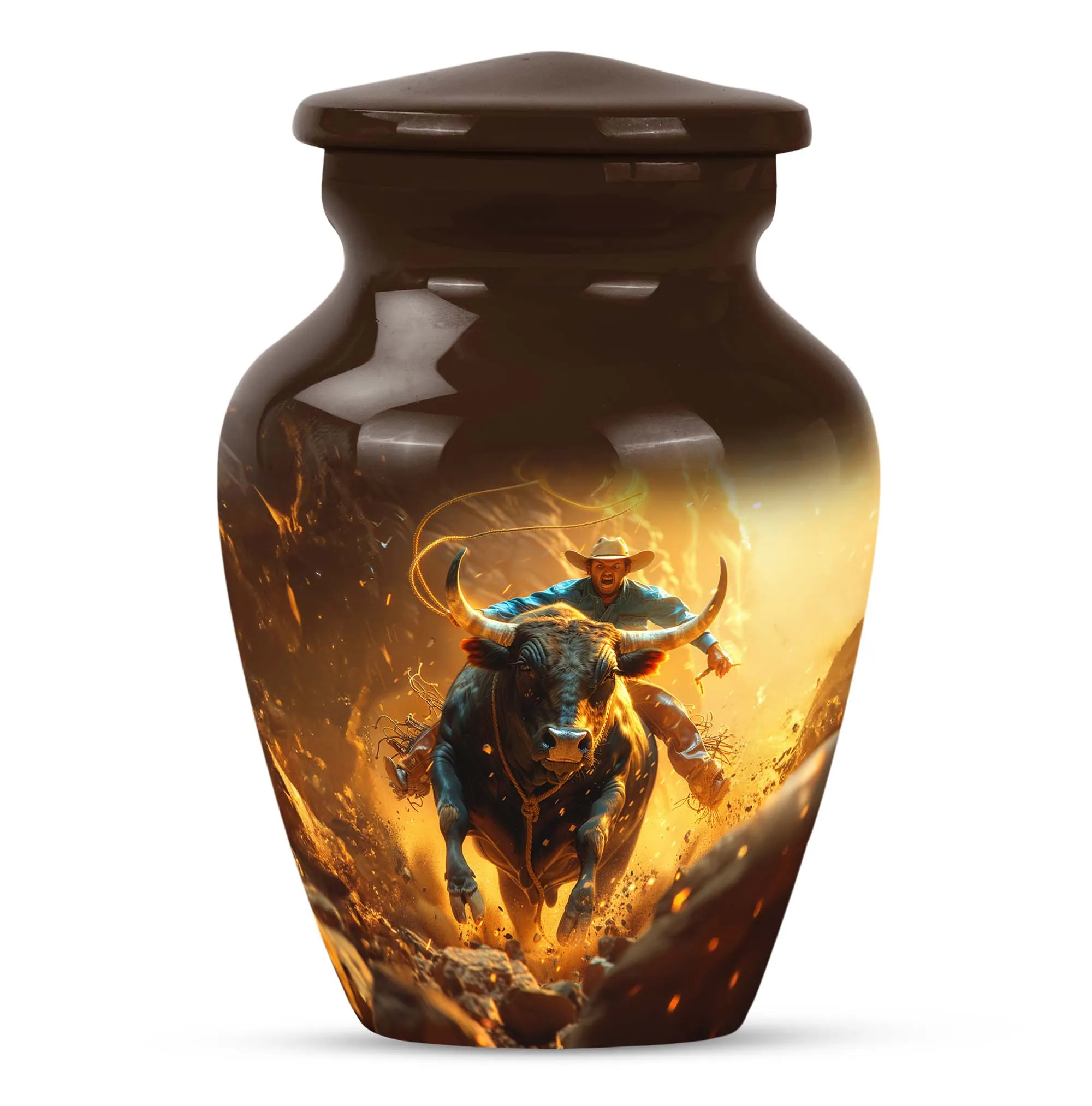 Cowboy Urn for Adult Male Memorial Urns And Keepsakes For Ashes