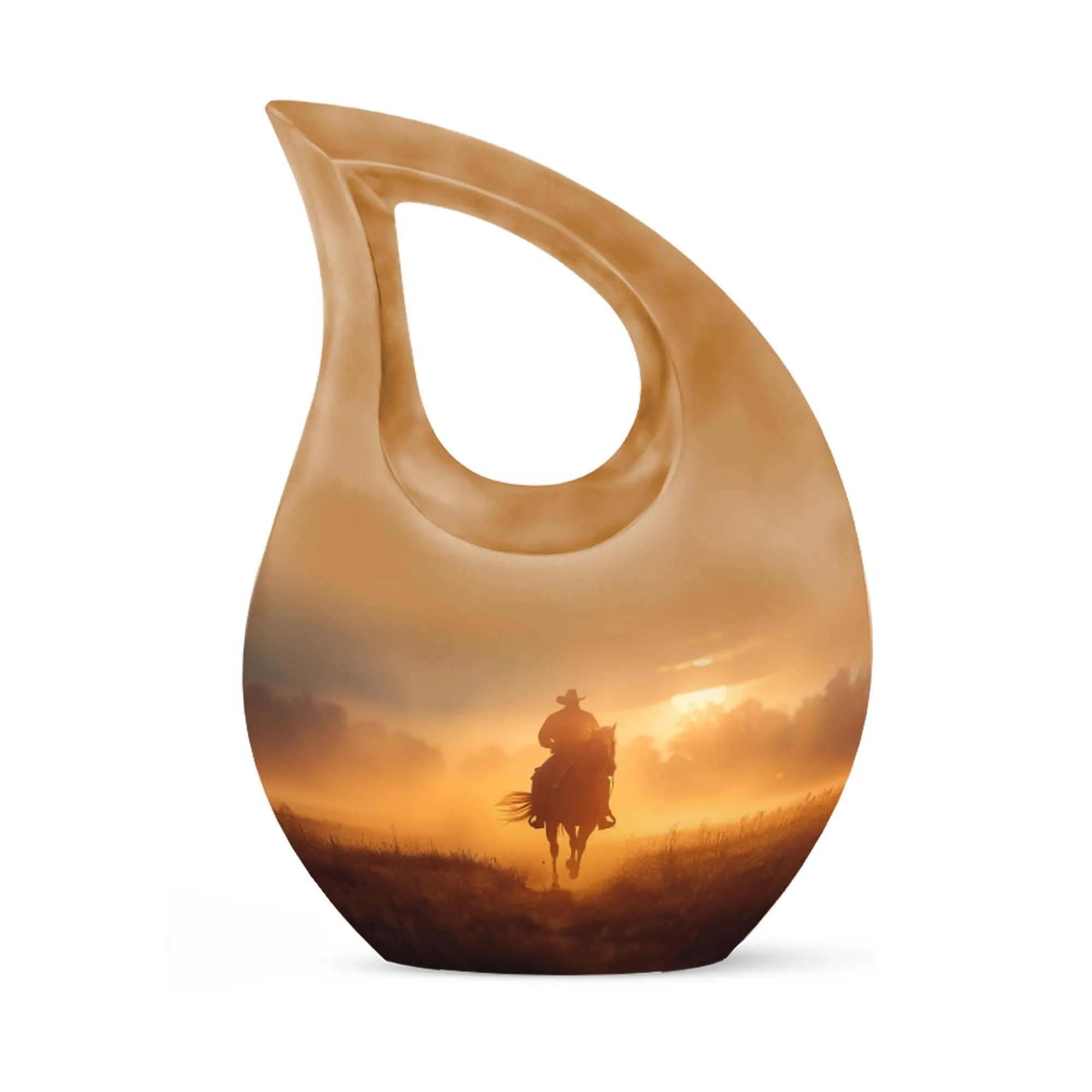 Cowboy Urn: Unusual Cremation Urn For Adult Human Ashes