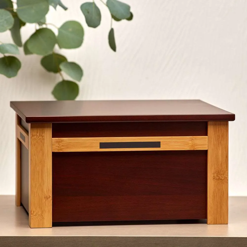 Craftsman Style Wood Cremation Urn