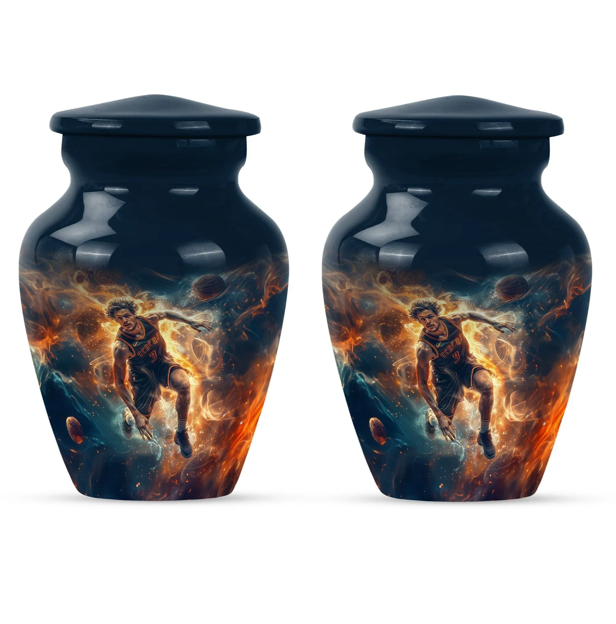 Cremation Tribute: Custom Basketball Burial Urn For Memorial