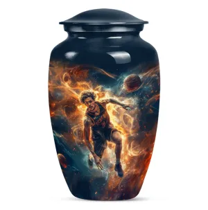 Cremation Tribute: Custom Basketball Burial Urn For Memorial