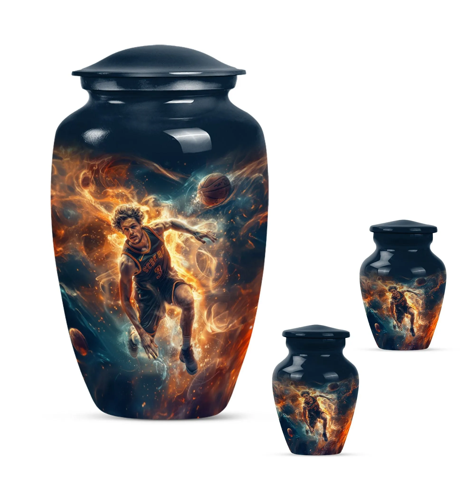 Cremation Tribute: Custom Basketball Burial Urn For Memorial