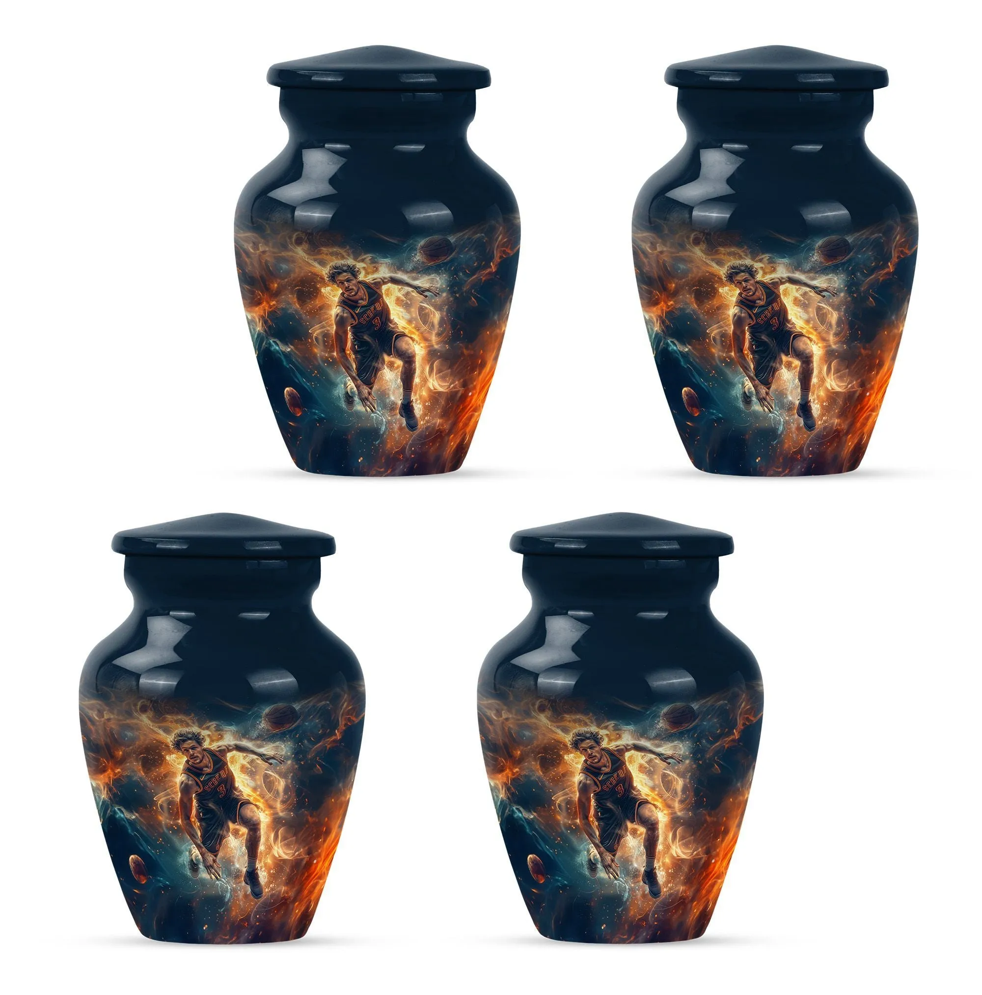 Cremation Tribute: Custom Basketball Burial Urn For Memorial