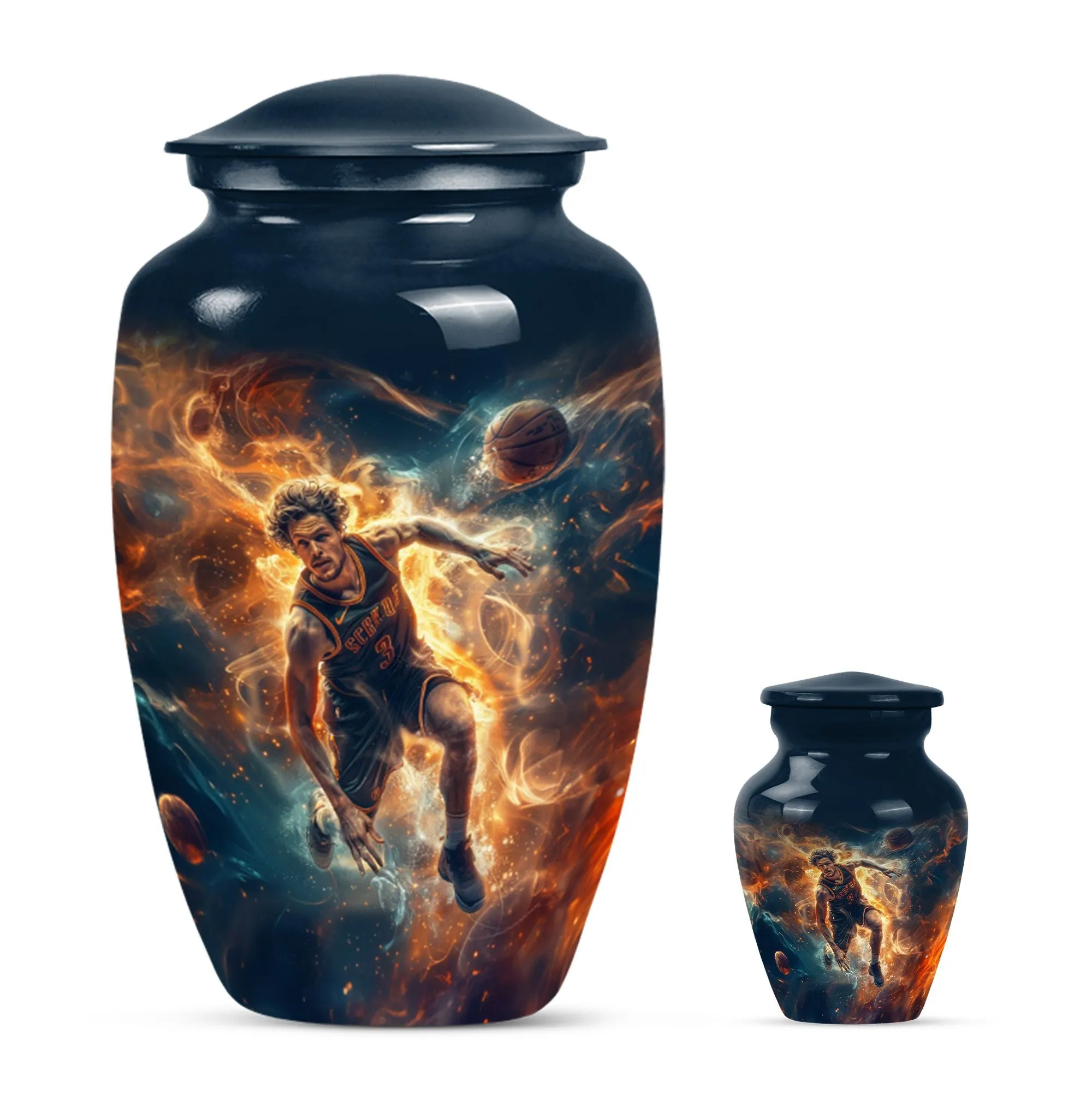 Cremation Tribute: Custom Basketball Burial Urn For Memorial