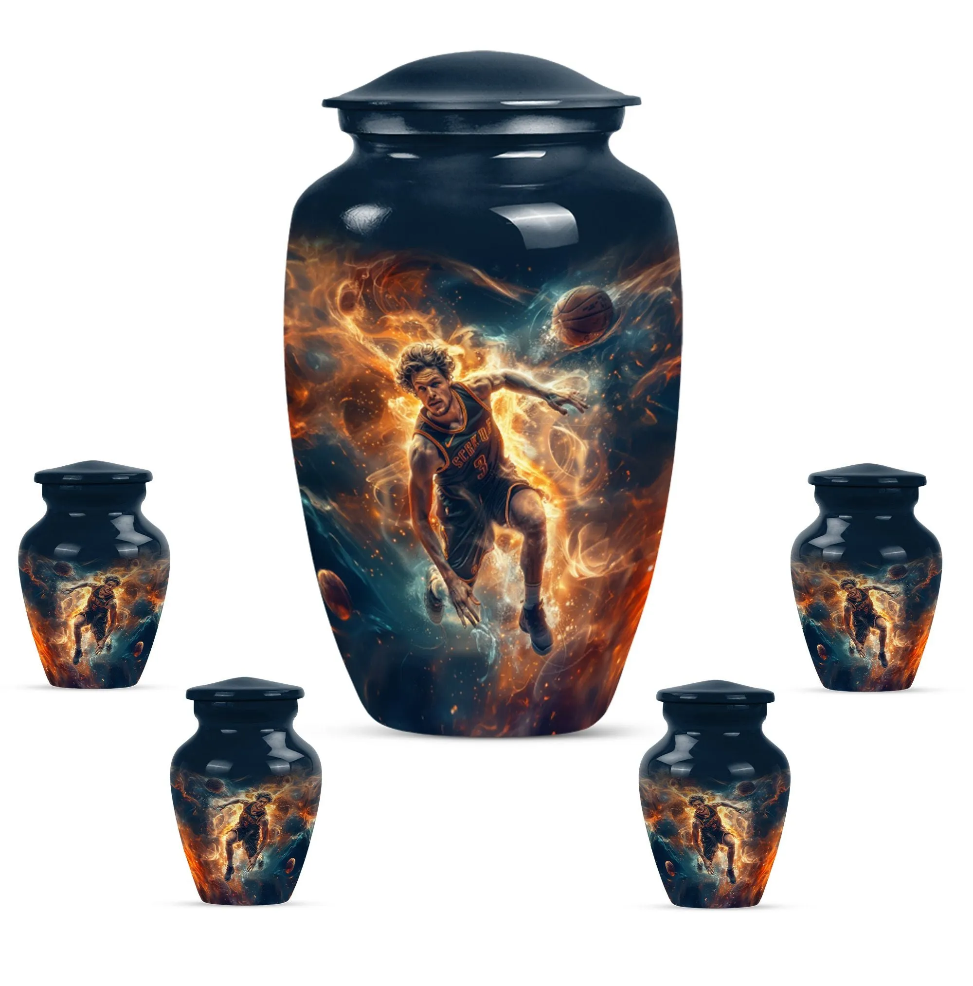 Cremation Tribute: Custom Basketball Burial Urn For Memorial