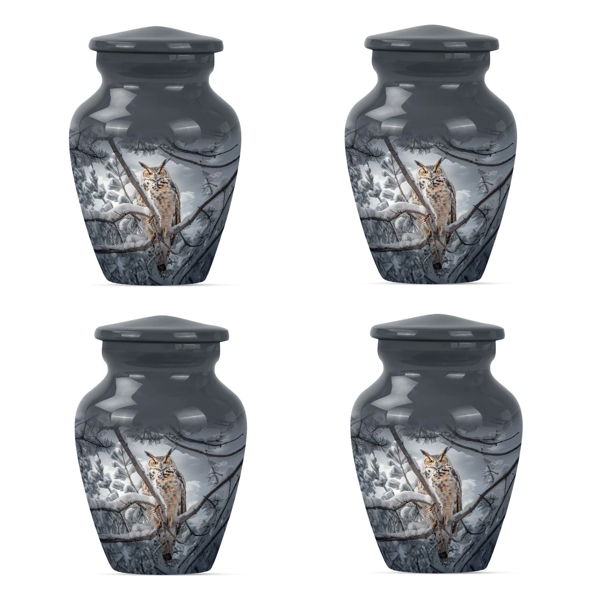 Cremation Tribute: Owl Urn and Funeral Ash Container