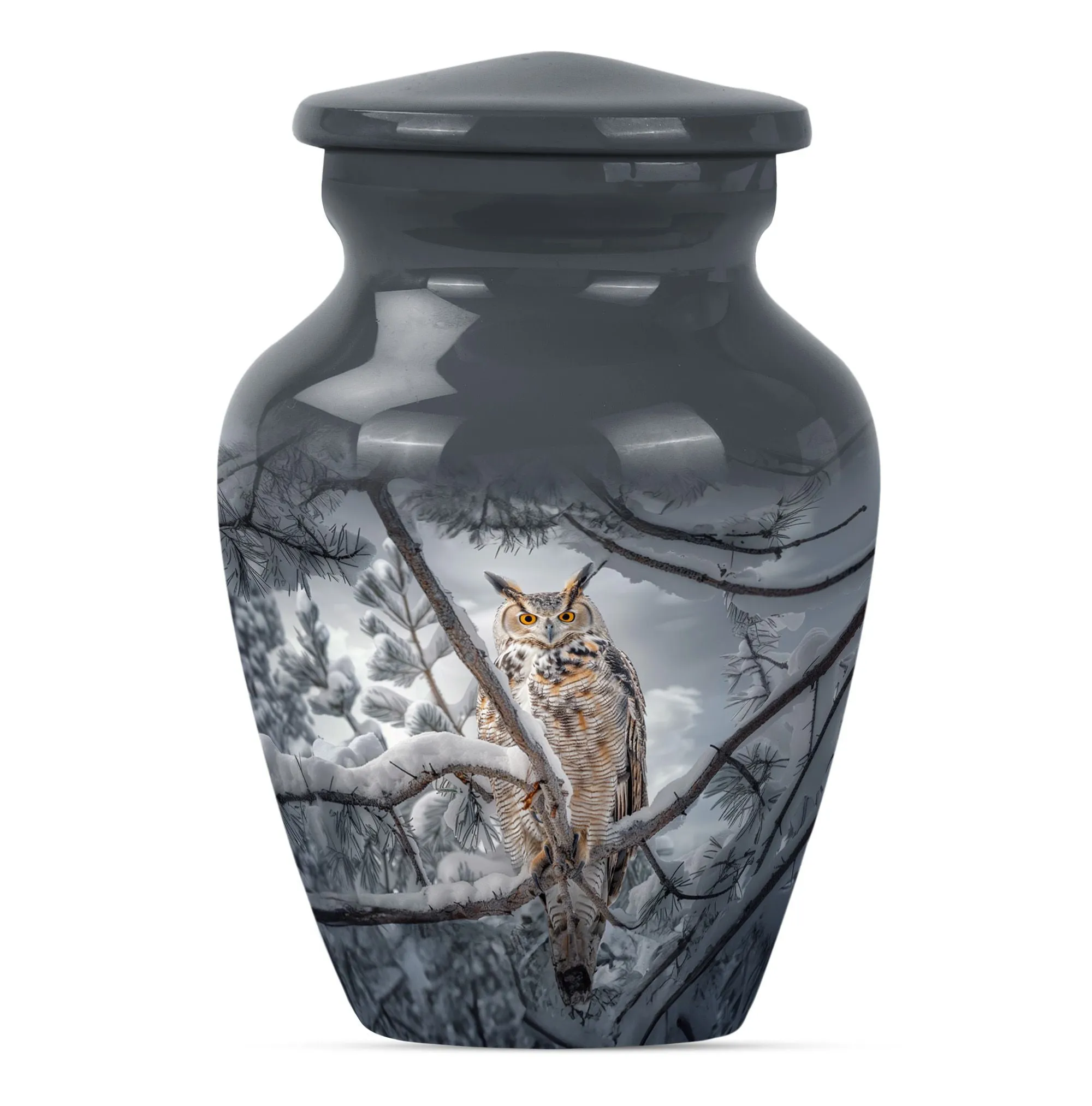 Cremation Tribute: Owl Urn and Funeral Ash Container