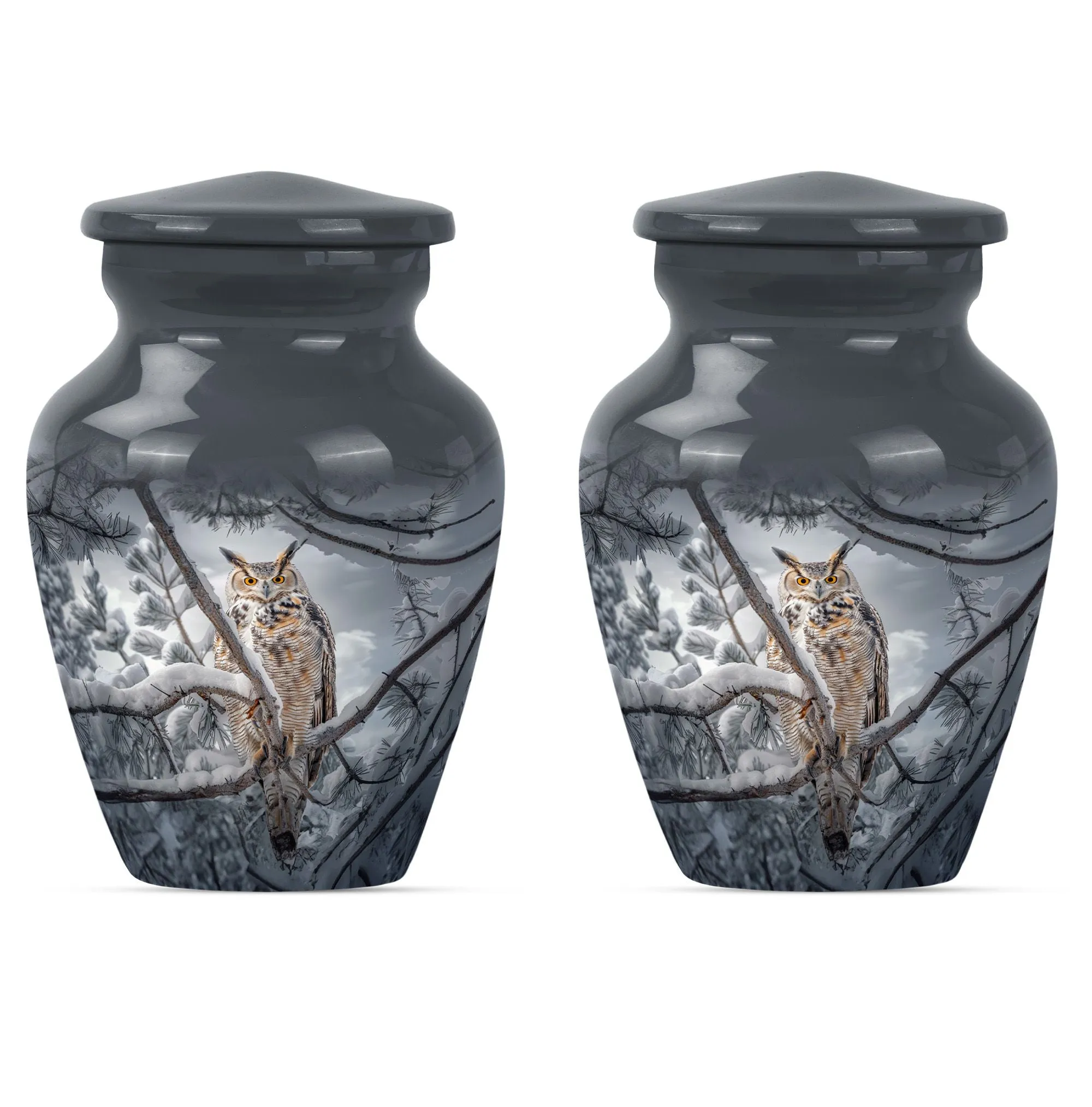 Cremation Tribute: Owl Urn and Funeral Ash Container
