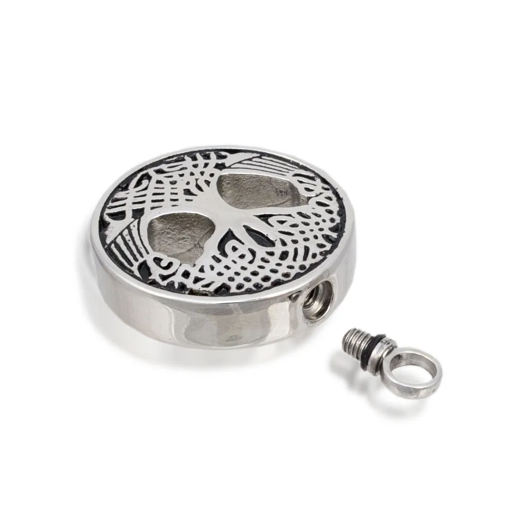 Cremation Urn Necklace With Sacred Tree Design