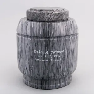 Crest Natural Marble Cremation Urn in Gray