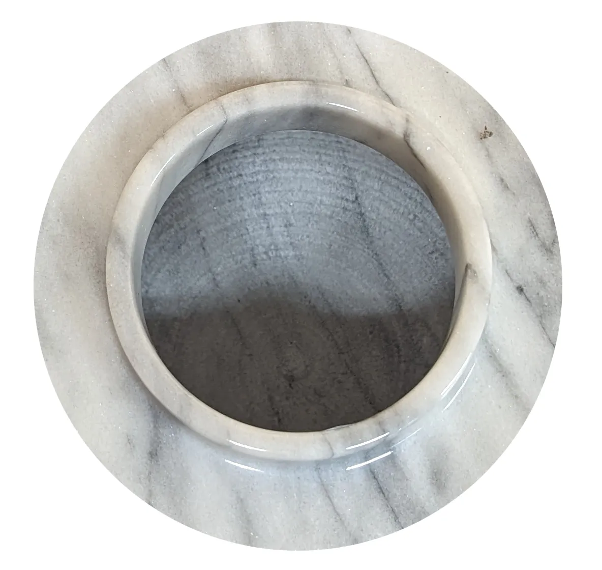Crest Natural Marble Cremation Urn in White