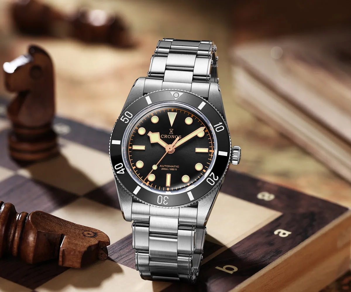 Cronos 37mm Vintage Diver Watch L6033