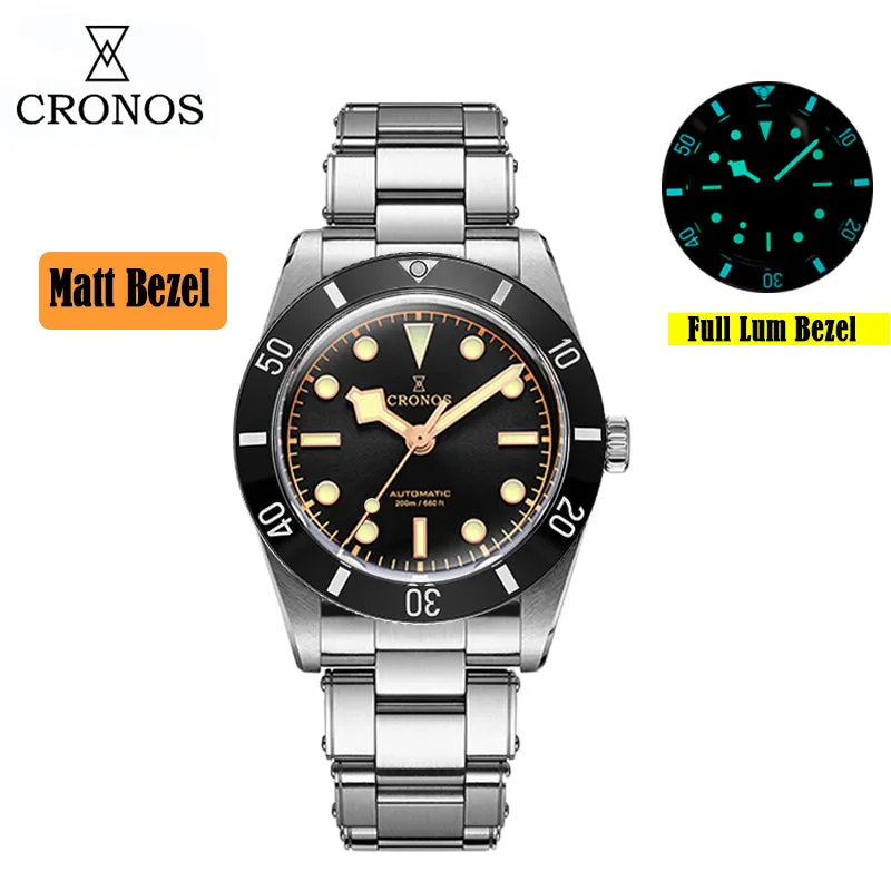 Cronos 37mm Vintage Diver Watch L6033
