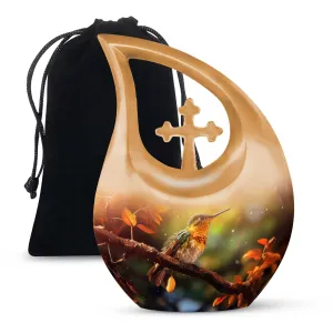 Cross Drop Bird Urn:  Containers Cremation Urn For Human Ashes