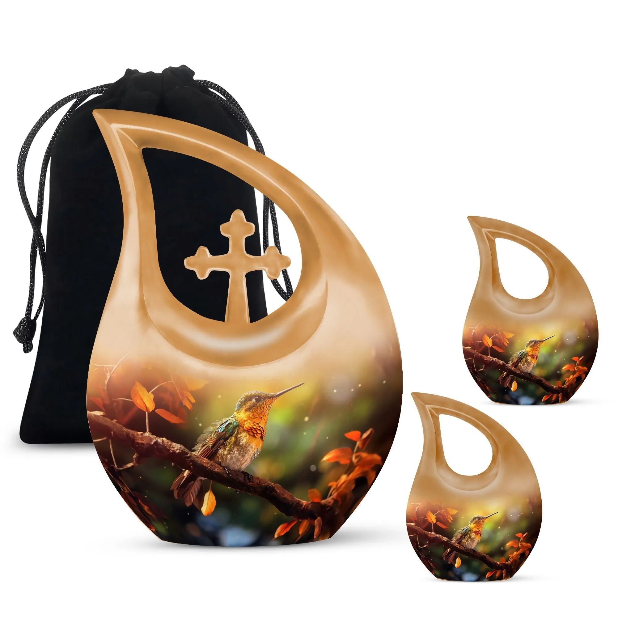 Cross Drop Bird Urn:  Containers Cremation Urn For Human Ashes