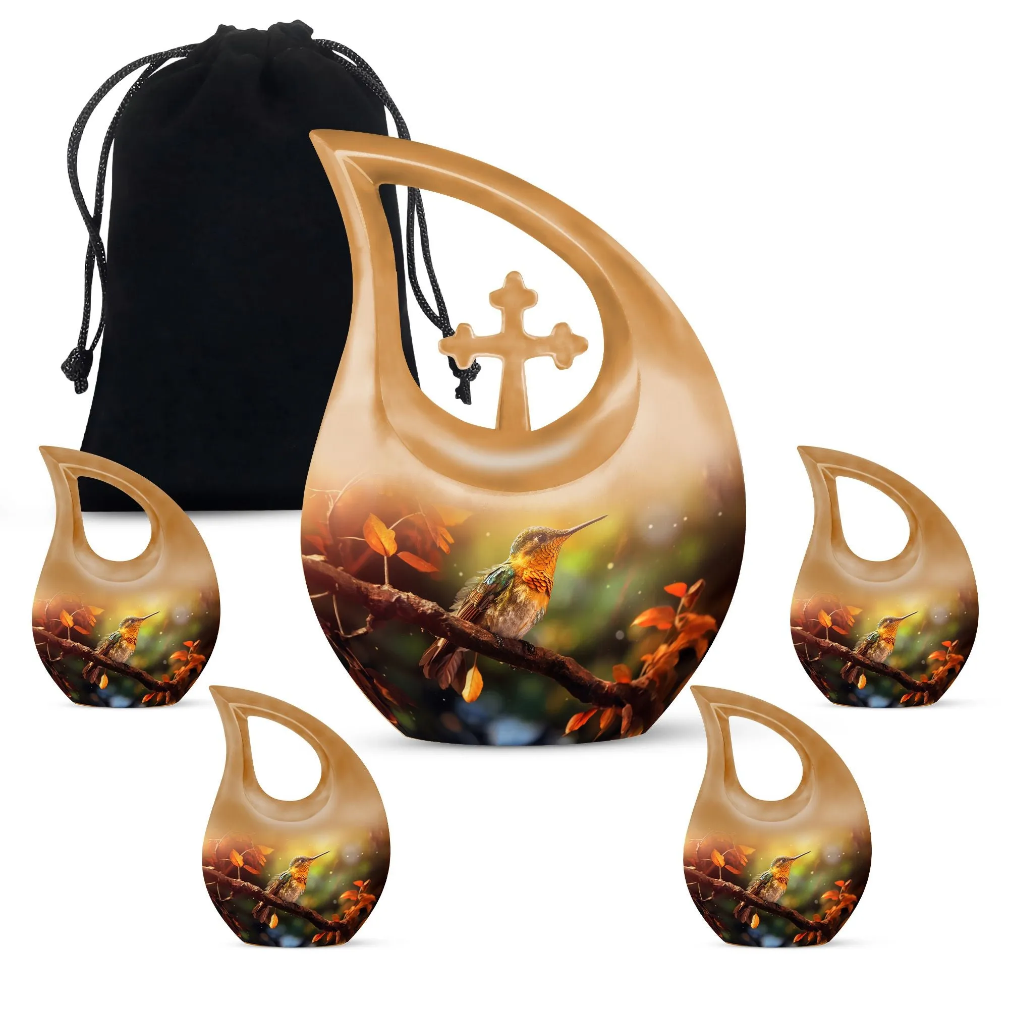 Cross Drop Bird Urn:  Containers Cremation Urn For Human Ashes