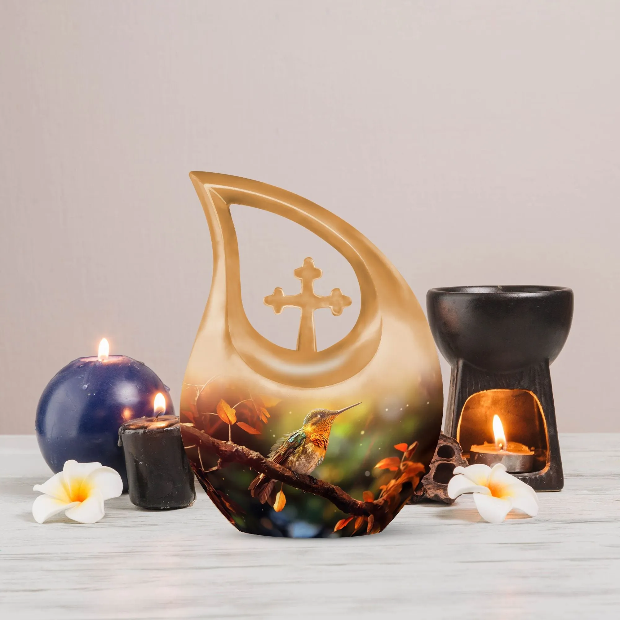 Cross Drop Bird Urn:  Containers Cremation Urn For Human Ashes