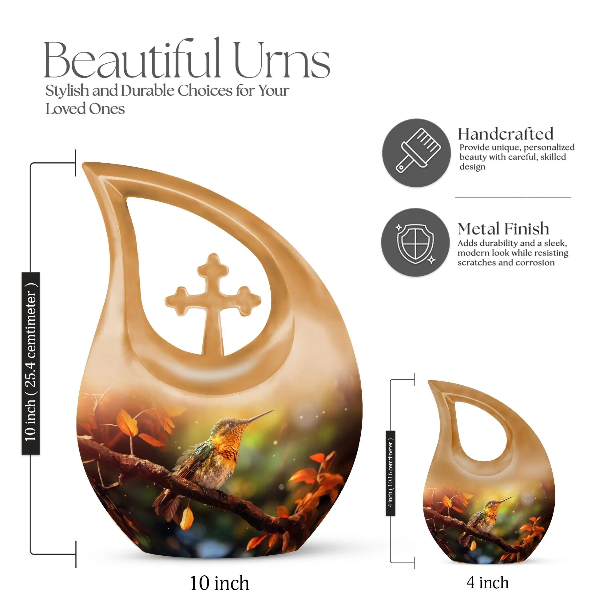 Cross Drop Bird Urn:  Containers Cremation Urn For Human Ashes