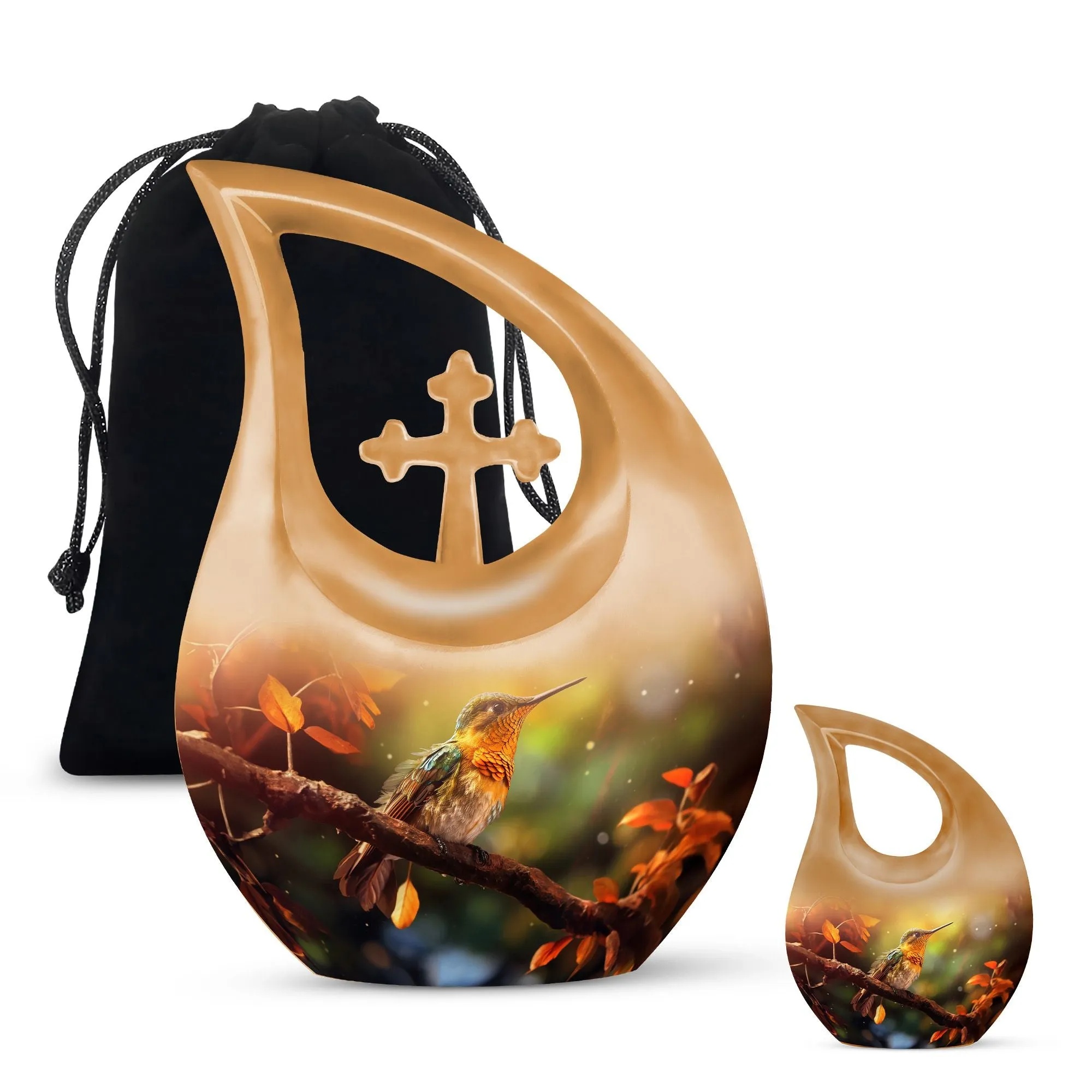Cross Drop Bird Urn:  Containers Cremation Urn For Human Ashes