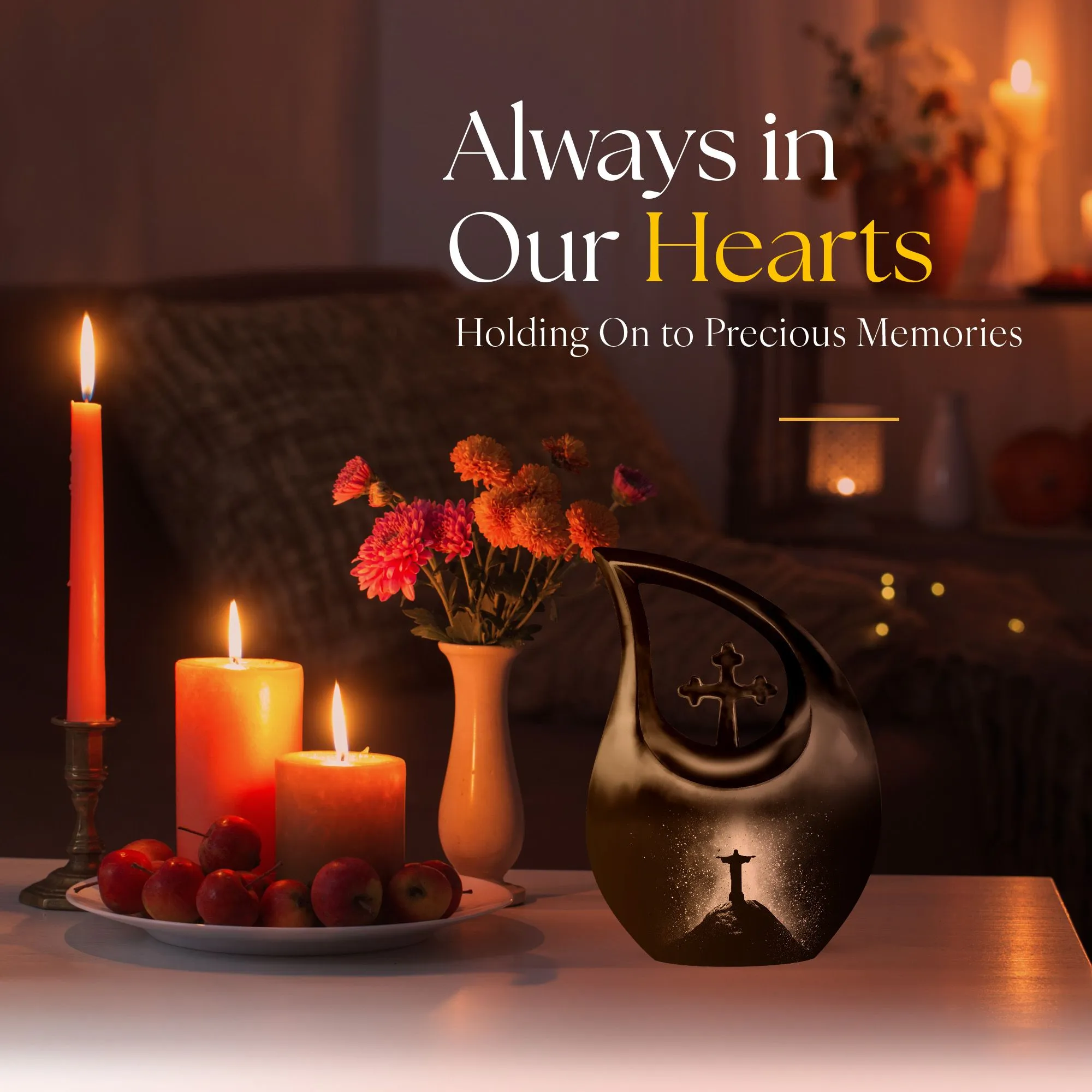 Cross Drop Custom Urns for Ashes - Xxl Urn For Human Ashes