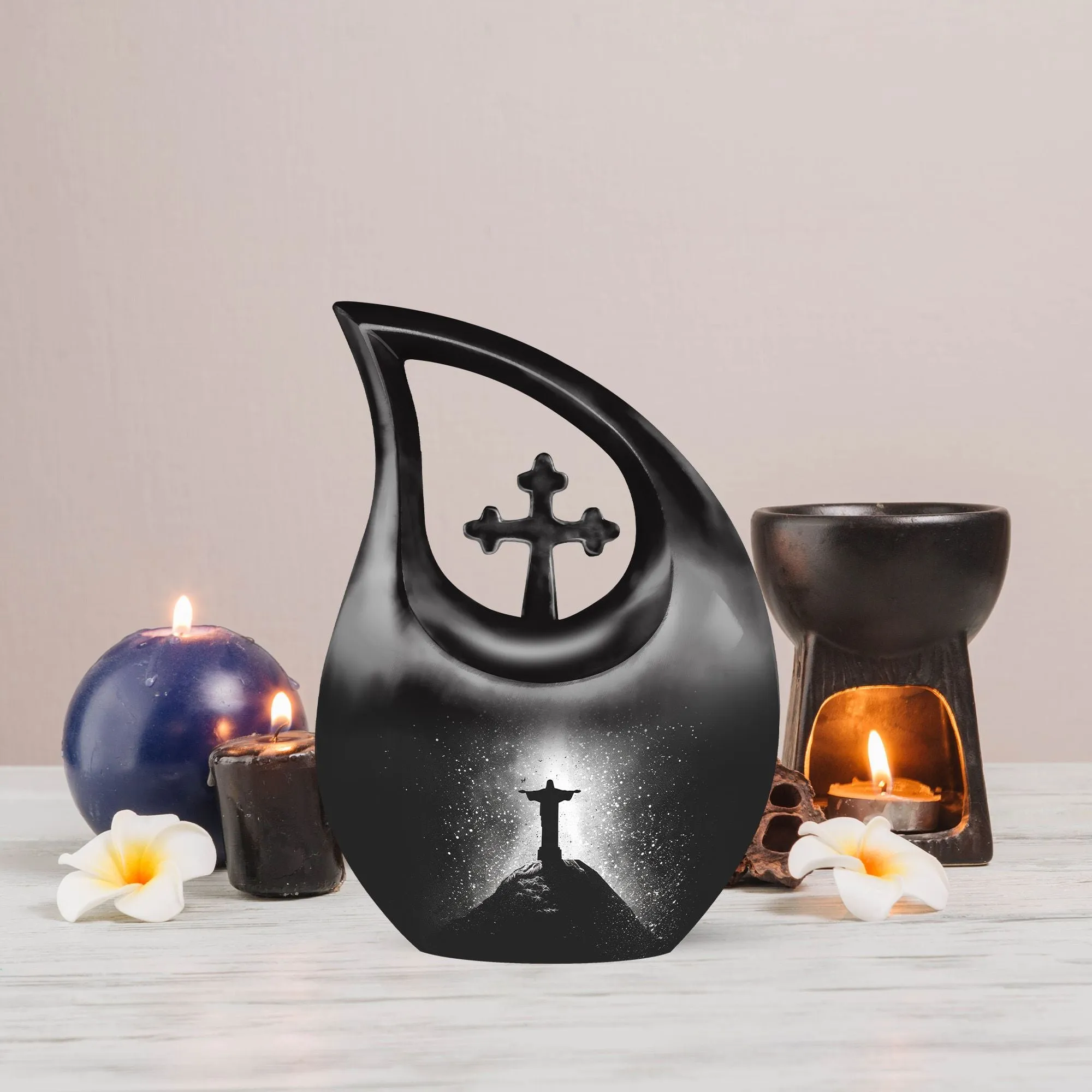 Cross Drop Custom Urns for Ashes - Xxl Urn For Human Ashes