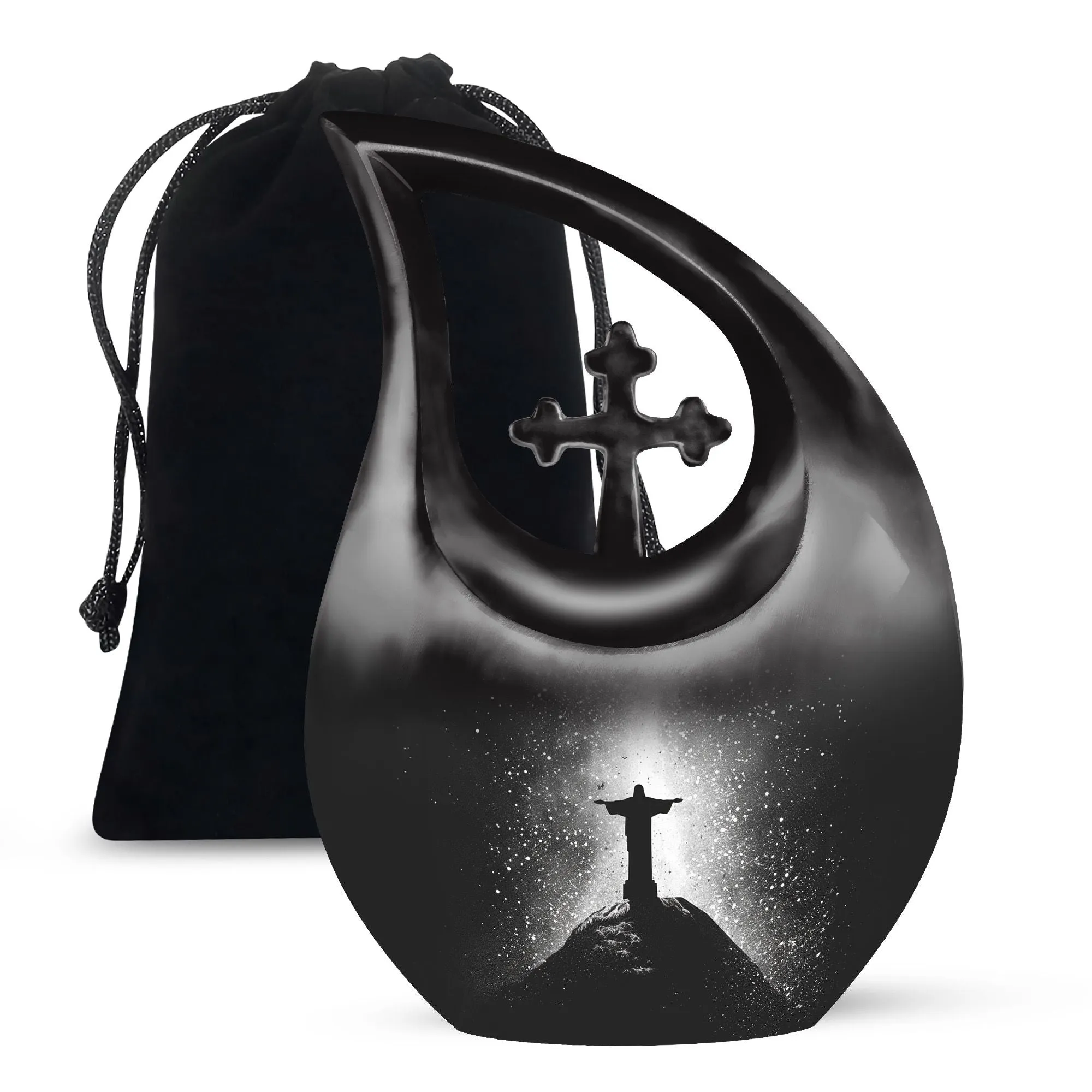 Cross Drop Custom Urns for Ashes - Xxl Urn For Human Ashes