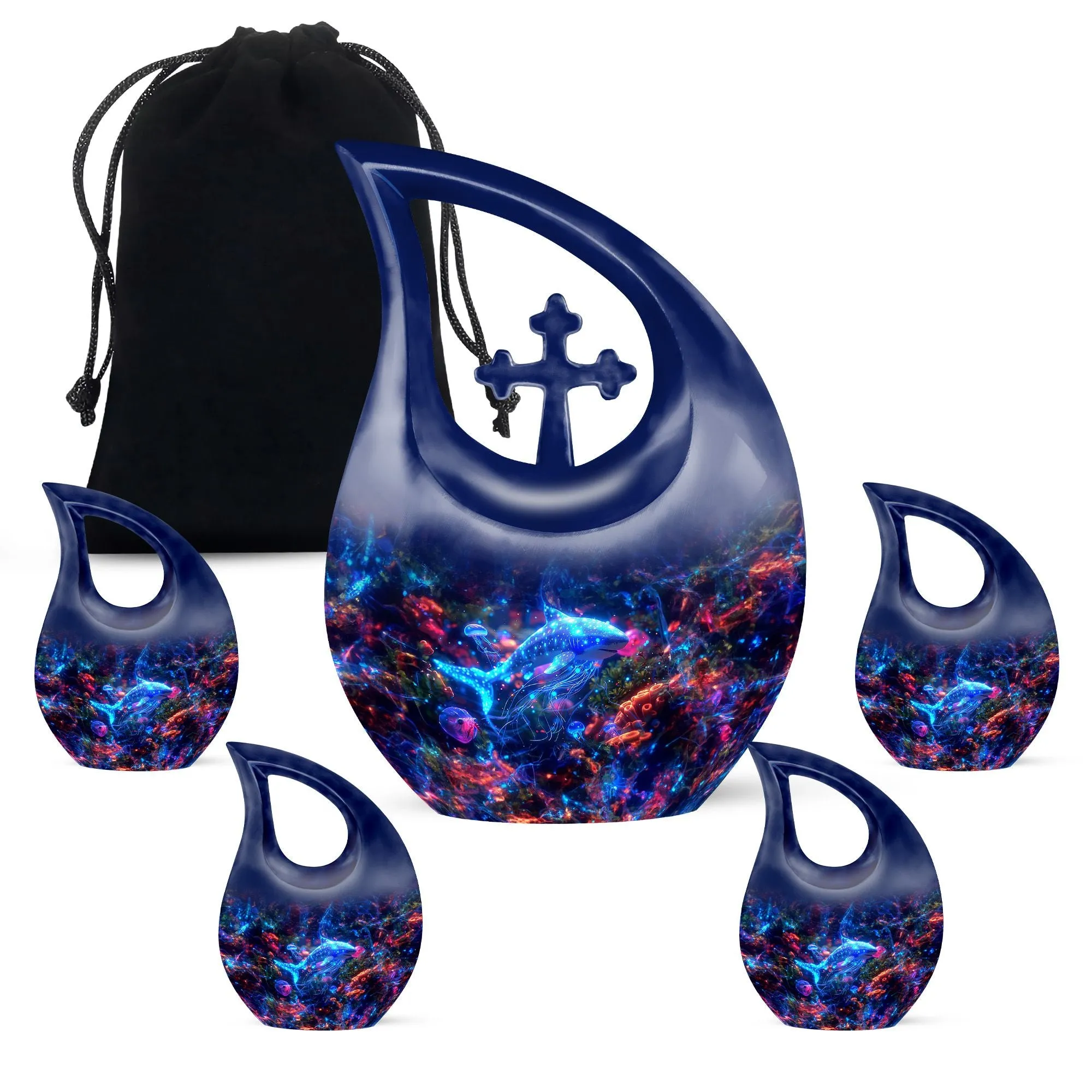 Cross Drop Fish Memorial Urn, A Testament of Love